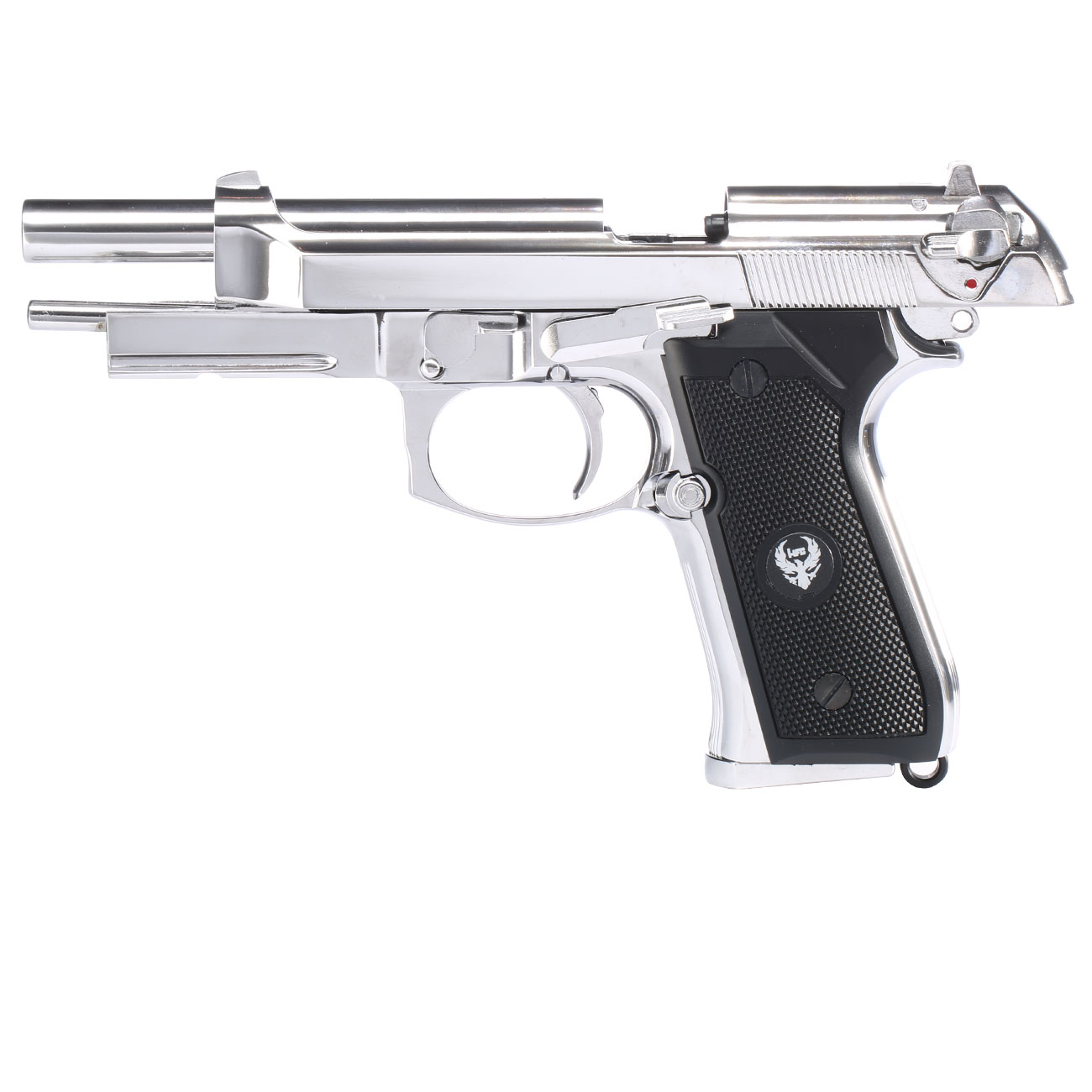 Ersatzteileset HFC M92A1 Vollmetall GBB 6mm BB chrom inkl. Pistolenkoffer Bild 2