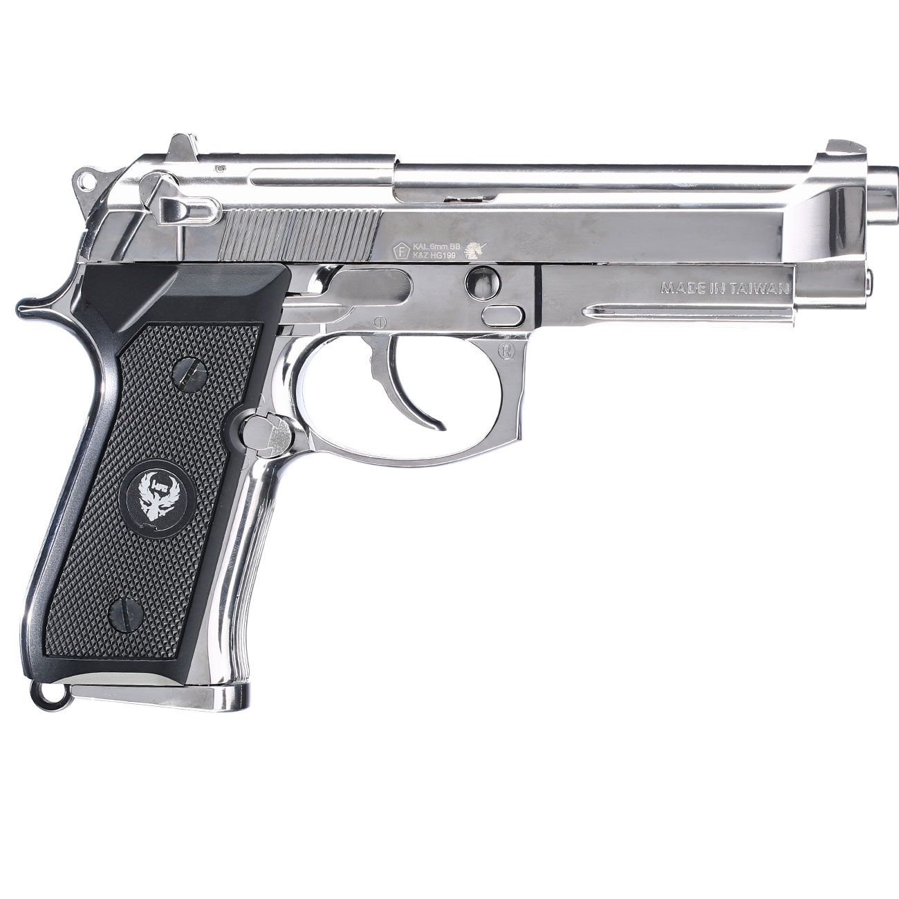 Ersatzteileset HFC M92A1 Vollmetall GBB 6mm BB chrom inkl. Pistolenkoffer Bild 3