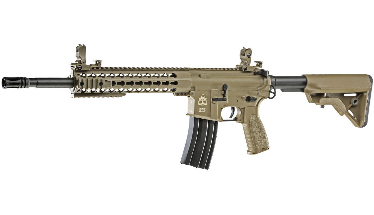 Evolution Airsoft Recon S 14.5 Carbontech S-AEG 6mm BB Tan