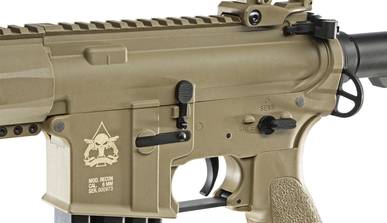 Evolution Airsoft Recon S 14.5 Carbontech S-AEG 6mm BB Tan Bild 7