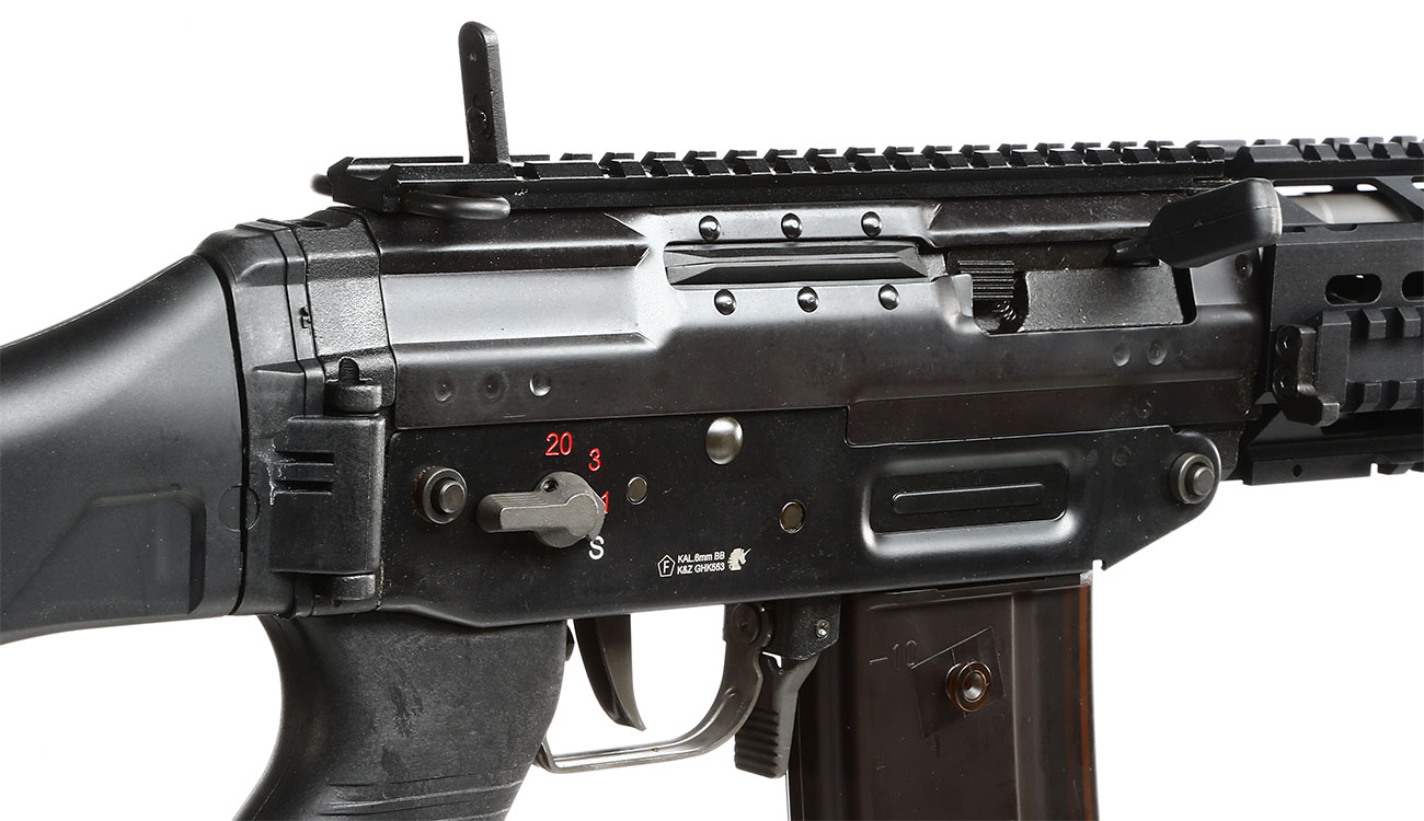 GHK 551 Tactical Vollmetall Gas-Blow-Back 6mm BB schwarz Bild 8