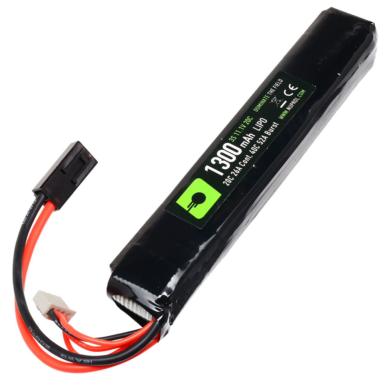 Nuprol Power Series LiPo Akku 11,1V 1300mAh 20C / 40C Stick-Type m. Mini-Tam Anschluss