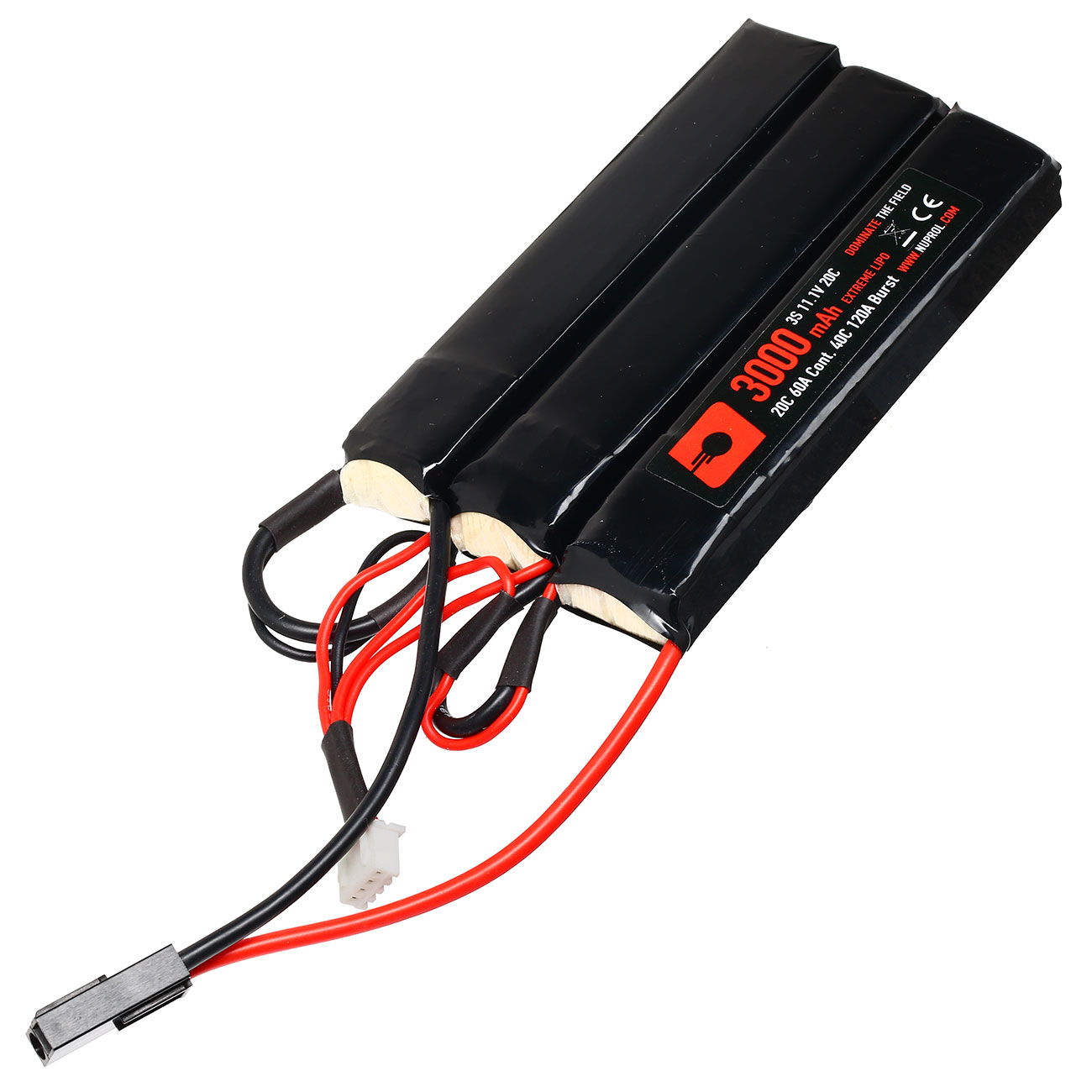 Nuprol Power Series LiPo Akku 11,1V 3000mAh 20C / 40C Tri-Nunchuck-Type m. Mini-Tam Anschluss