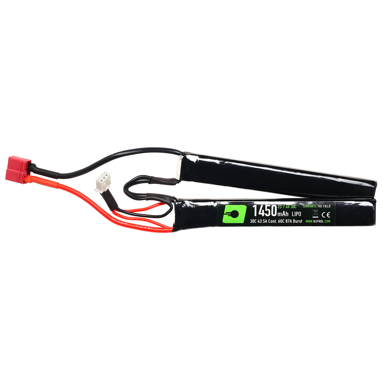 Nuprol Power Series LiPo Akku 7,4V 1450mAh 30C / 60C Nunchuck-Type m. Deans Anschluss Bild 1