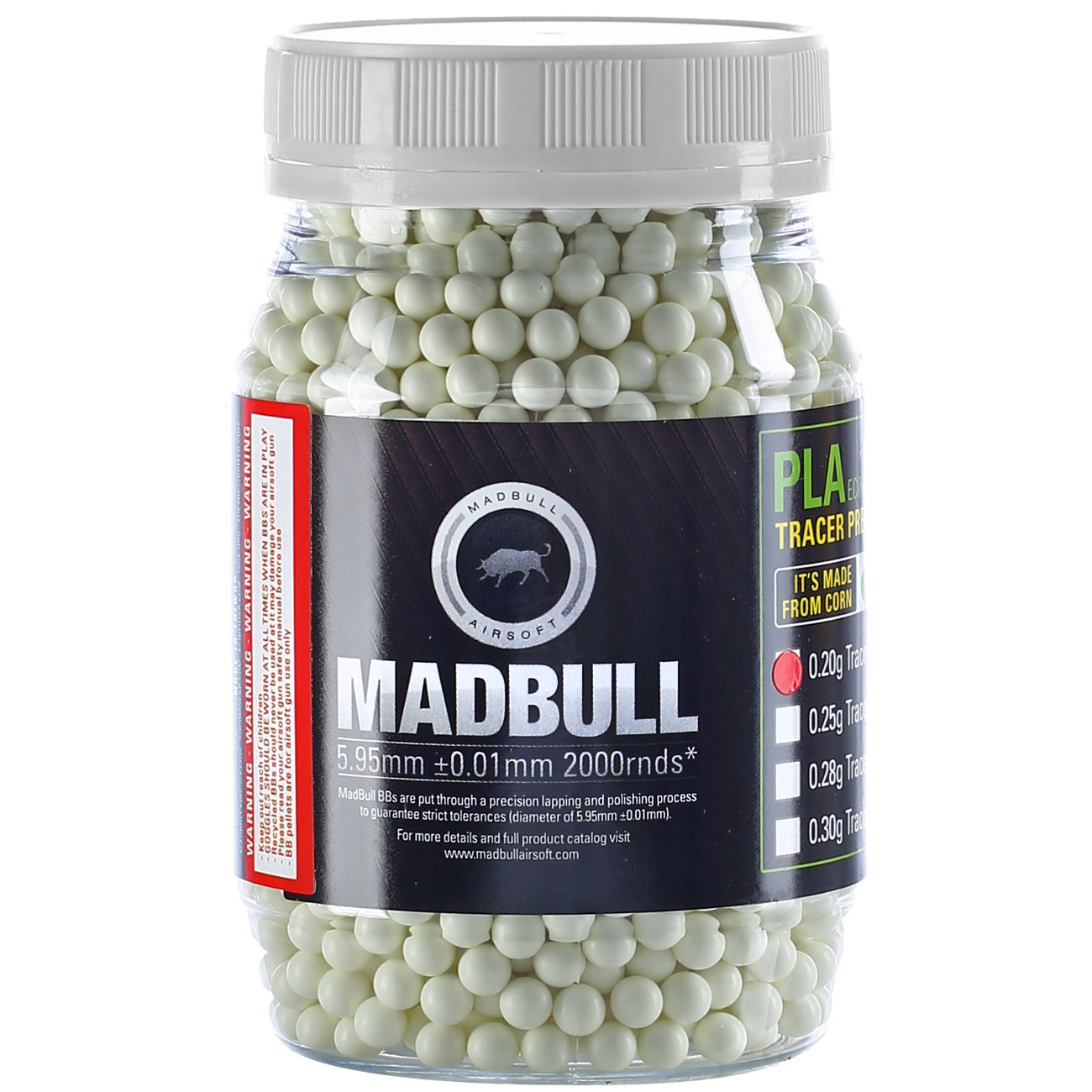 MadBull Tracer Precision BIO BBs 0,28g 2.000er Container grn