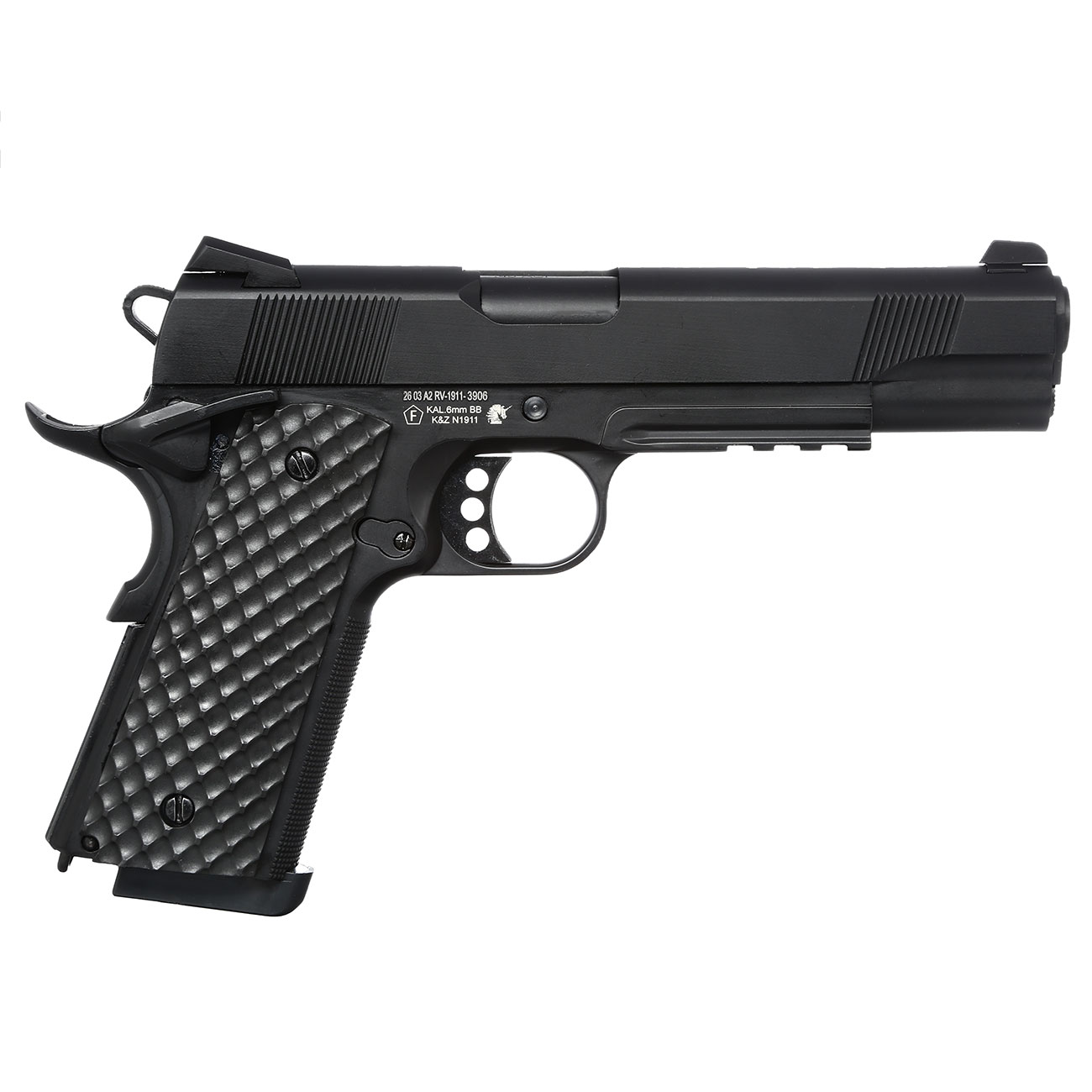 Nuprol Raven M1911 MEU Railed Vollmetall GBB 6mm BB schwarz Bild 3