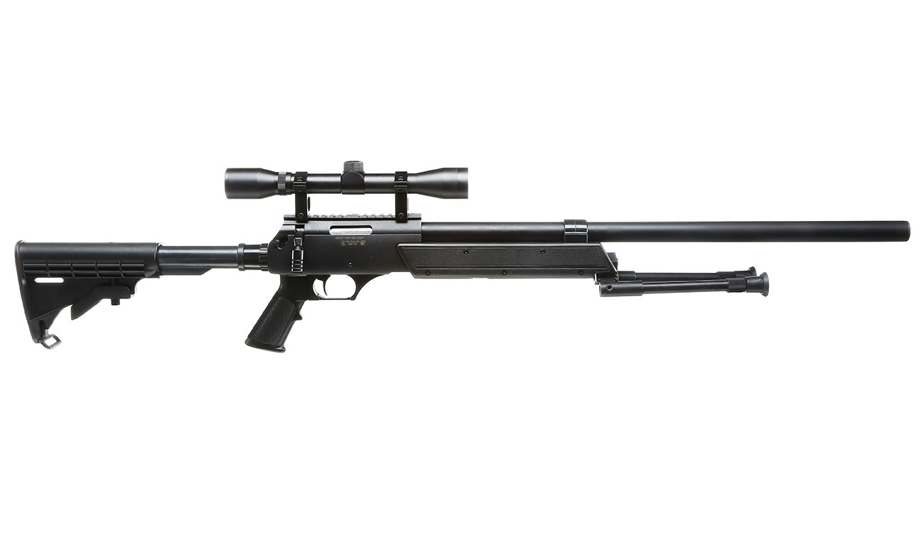 Nuprol Tango T96 Snipergewehr inkl. Zweibein / Zielfernrohr Springer 6mm BB schwarz Bild 2