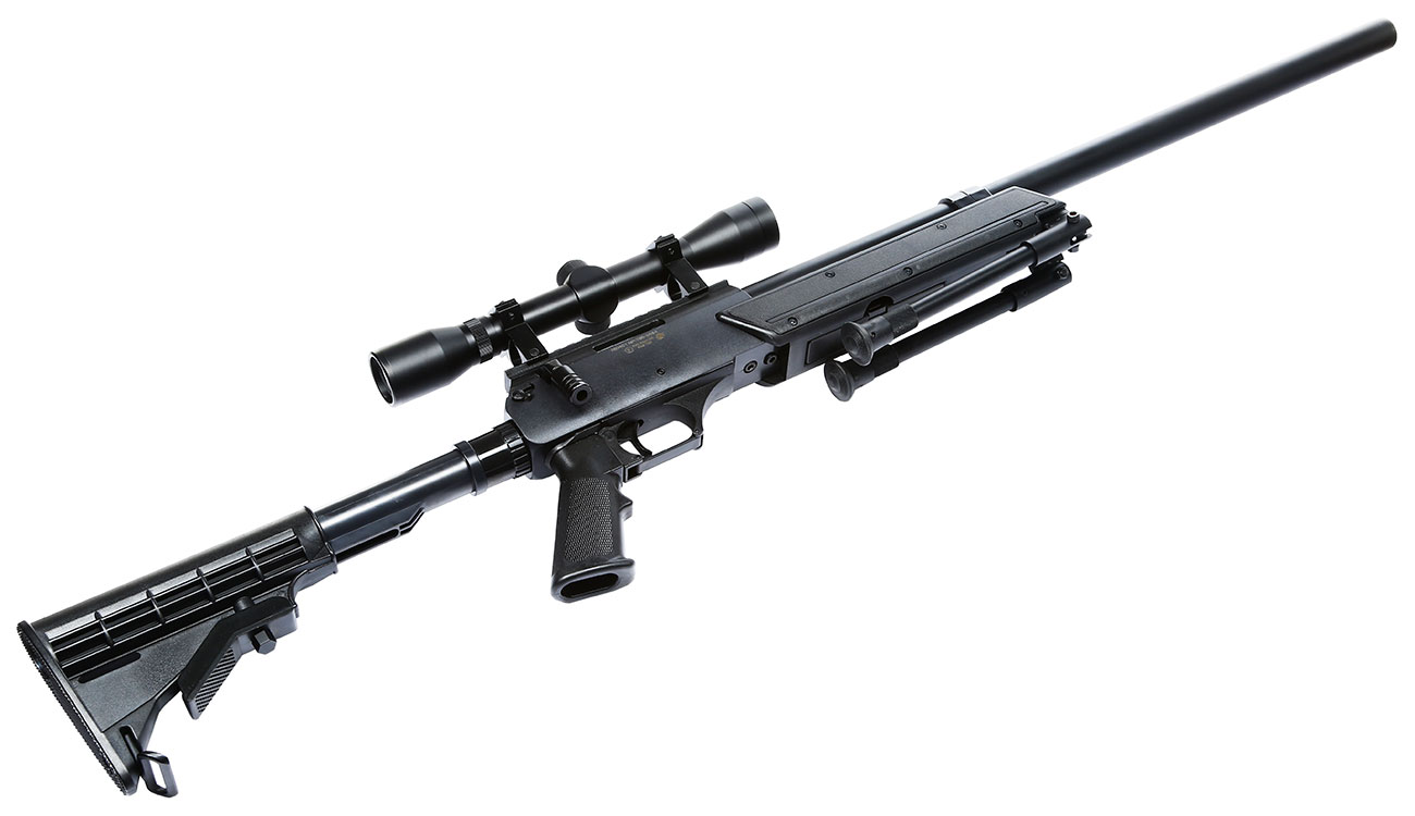 Nuprol Tango T96 Snipergewehr inkl. Zweibein / Zielfernrohr Springer 6mm BB schwarz Bild 4