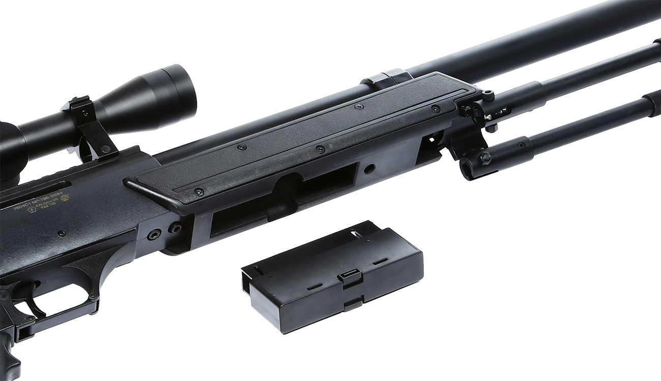 Nuprol Tango T96 Snipergewehr inkl. Zweibein / Zielfernrohr Springer 6mm BB schwarz Bild 5