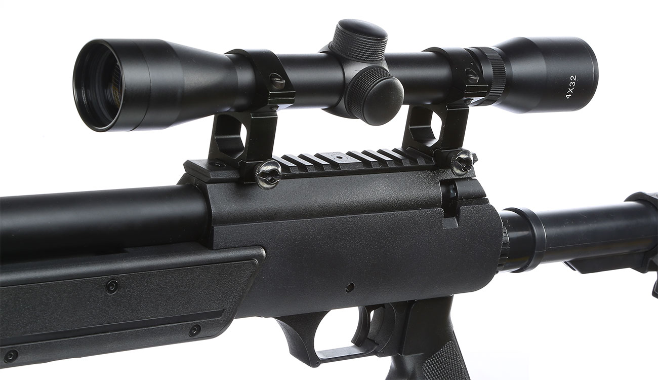 Nuprol Tango T96 Snipergewehr inkl. Zweibein / Zielfernrohr Springer 6mm BB schwarz Bild 7