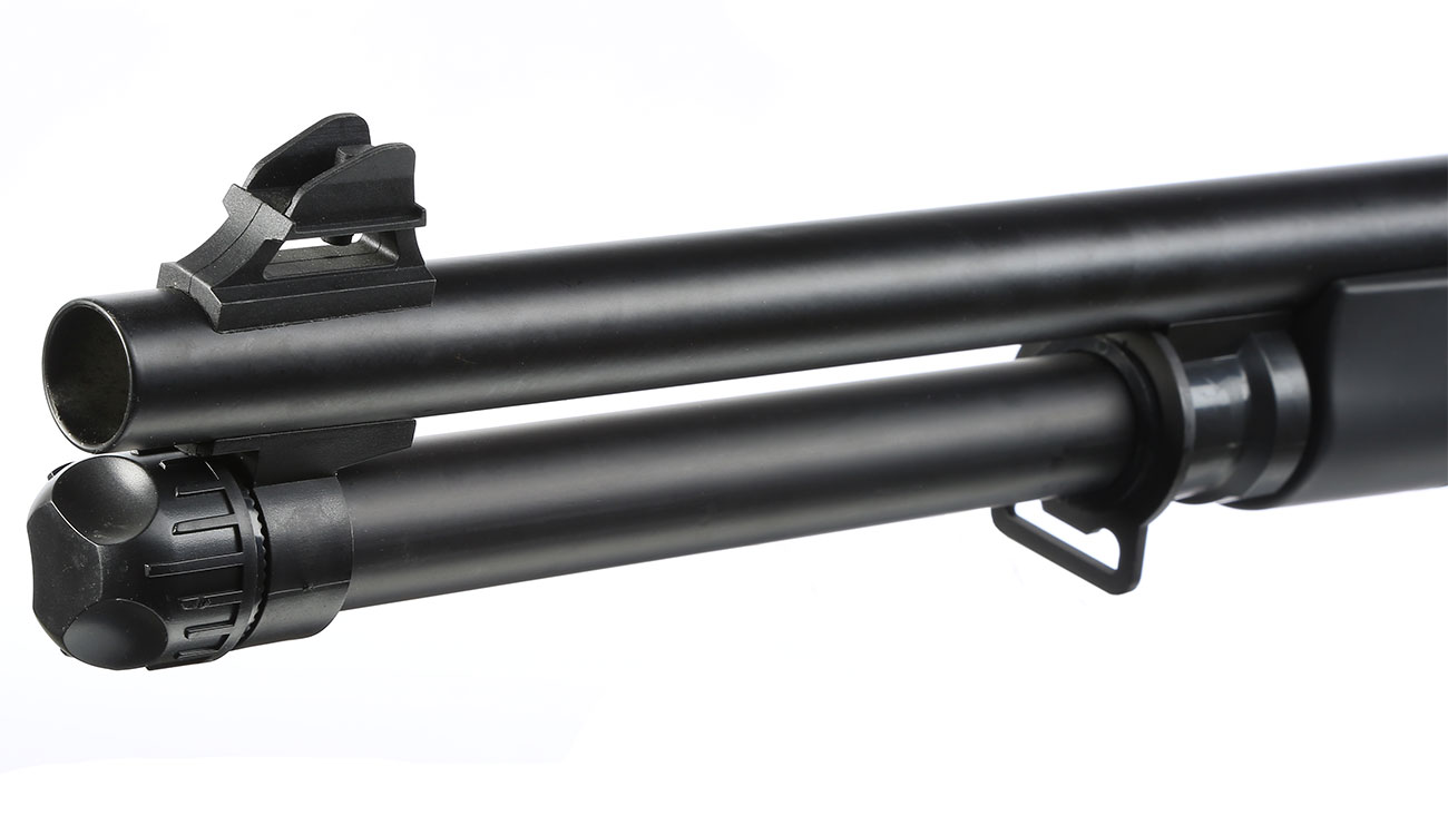 Nuprol Sierra Storm Bravo Tri-Barrel Shotgun Flex Stock Polymer Springer 6mm BB schwarz Bild 7