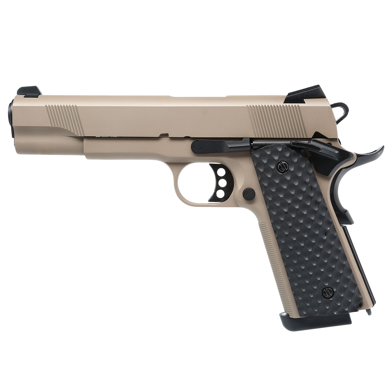 Nuprol Raven M1911 MEU Vollmetall GBB 6mm BB Tan Bild 1