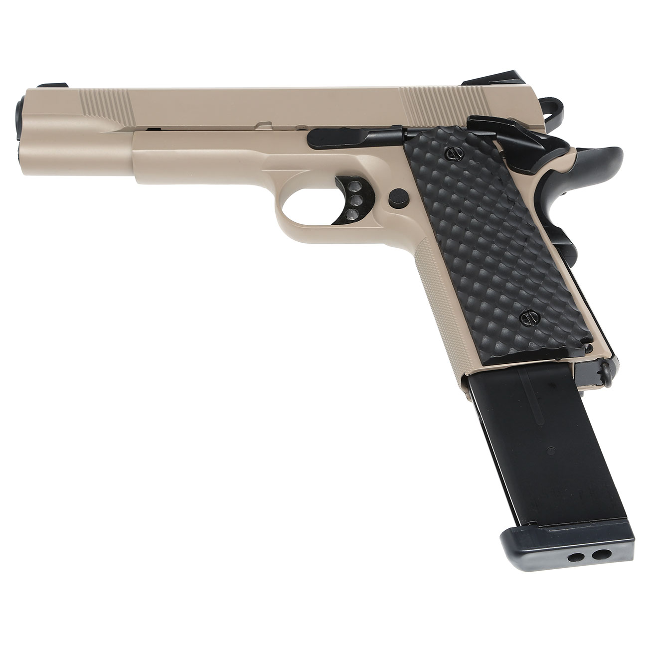 Nuprol Raven M1911 MEU Vollmetall GBB 6mm BB Tan Bild 5