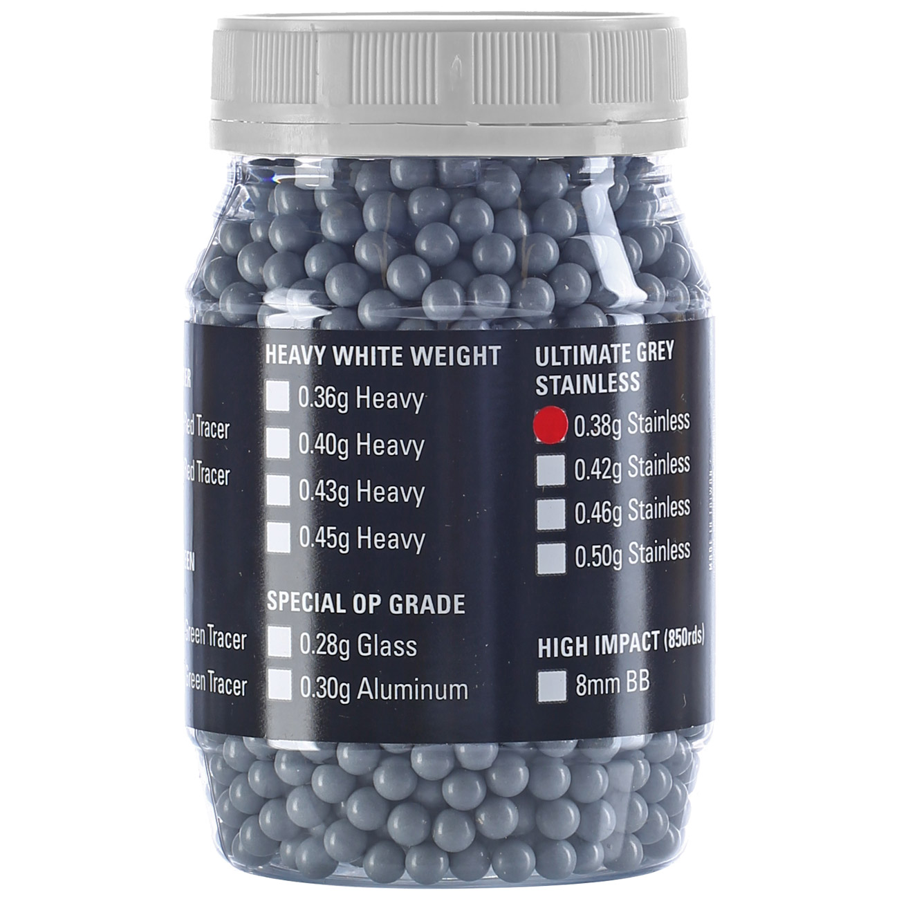 MadBull Ultimate Stainless Series 6mm BBs 0.38g 2.000er Container grau Bild 1