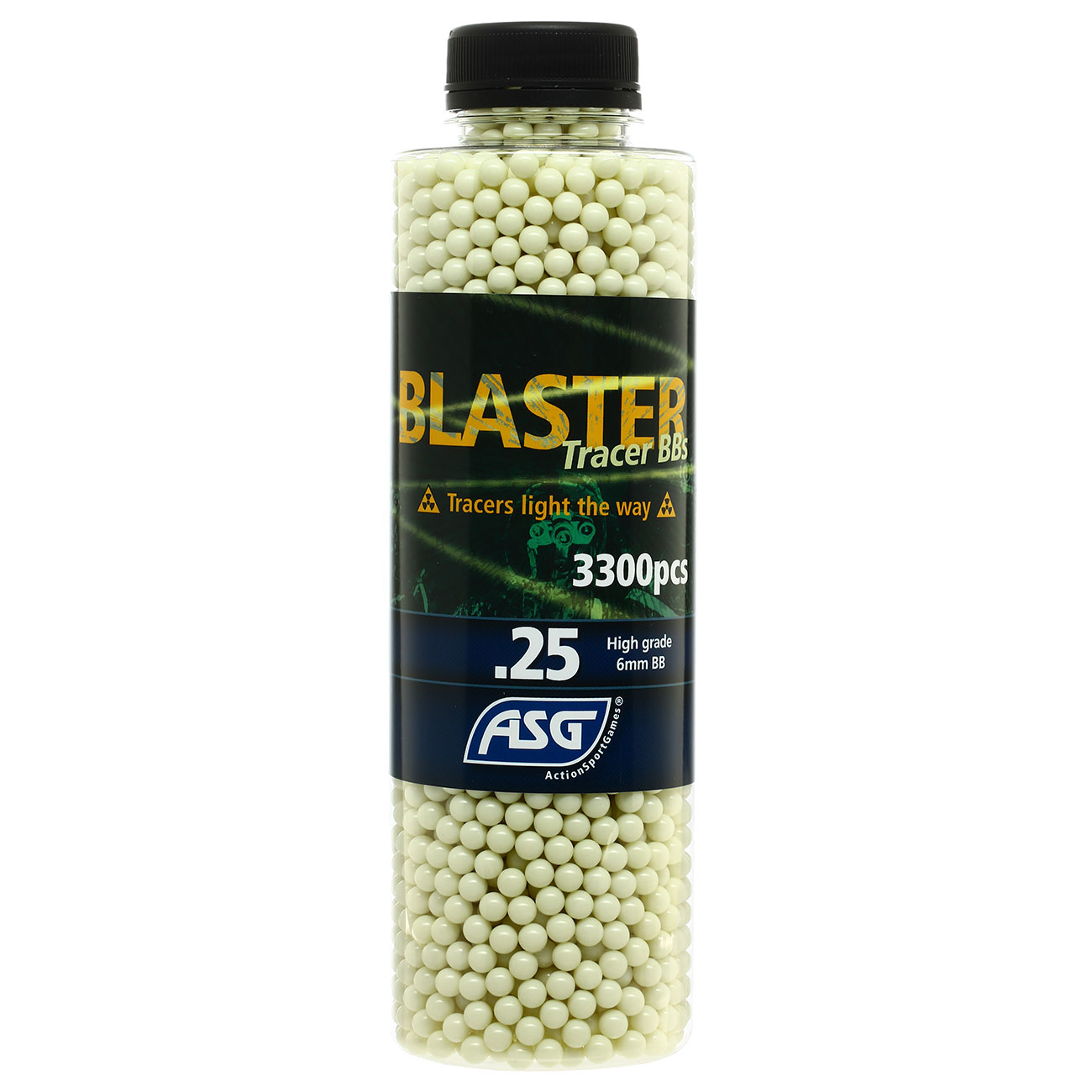 ASG Blaster Tracer High Grade BBs 0,25g 3.300er Flasche grün