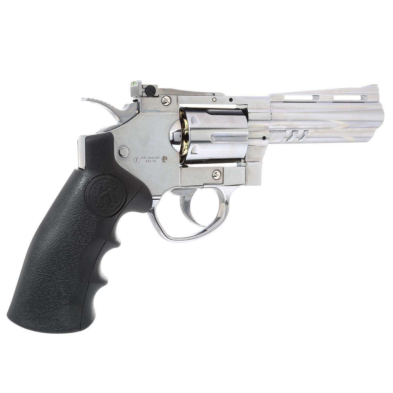 KLI Titan 4 Zoll Revolver Vollmetall CO2 6mm BB Chrome-Finish Bild 3