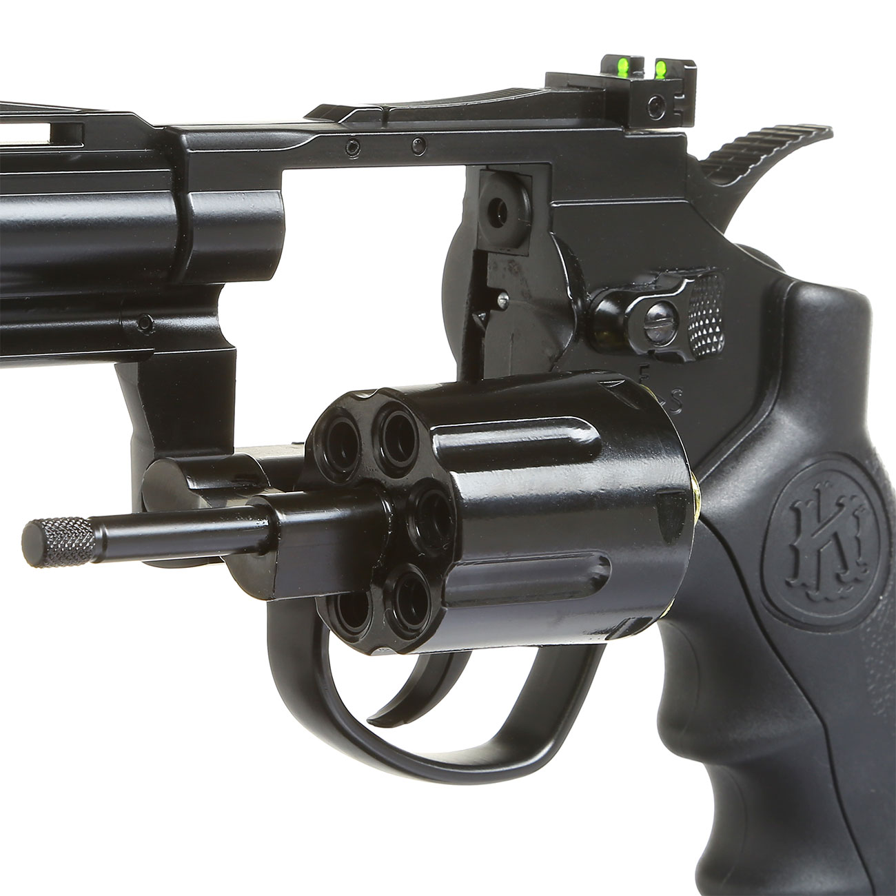 KLI Titan 4 Zoll Revolver Vollmetall CO2 6mm BB schwarz Bild 5