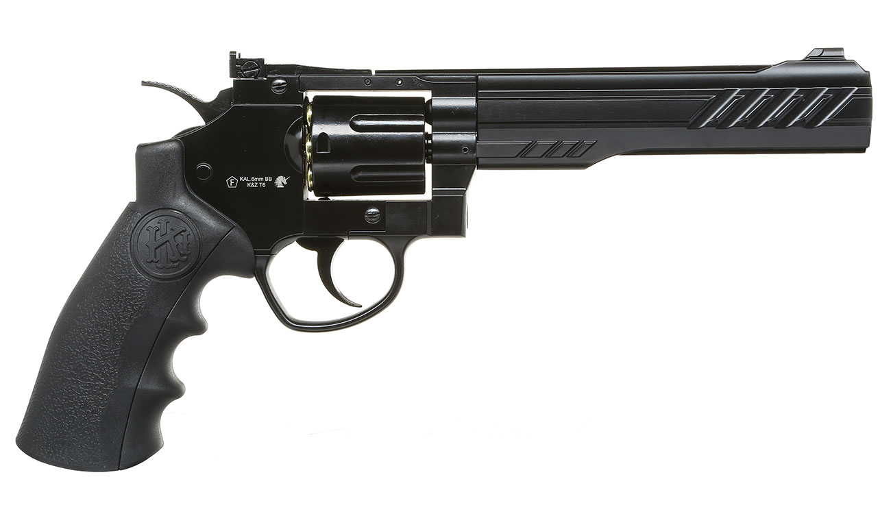 KLI Titan 6 Zoll Revolver Vollmetall CO2 6mm BB schwarz Bild 2