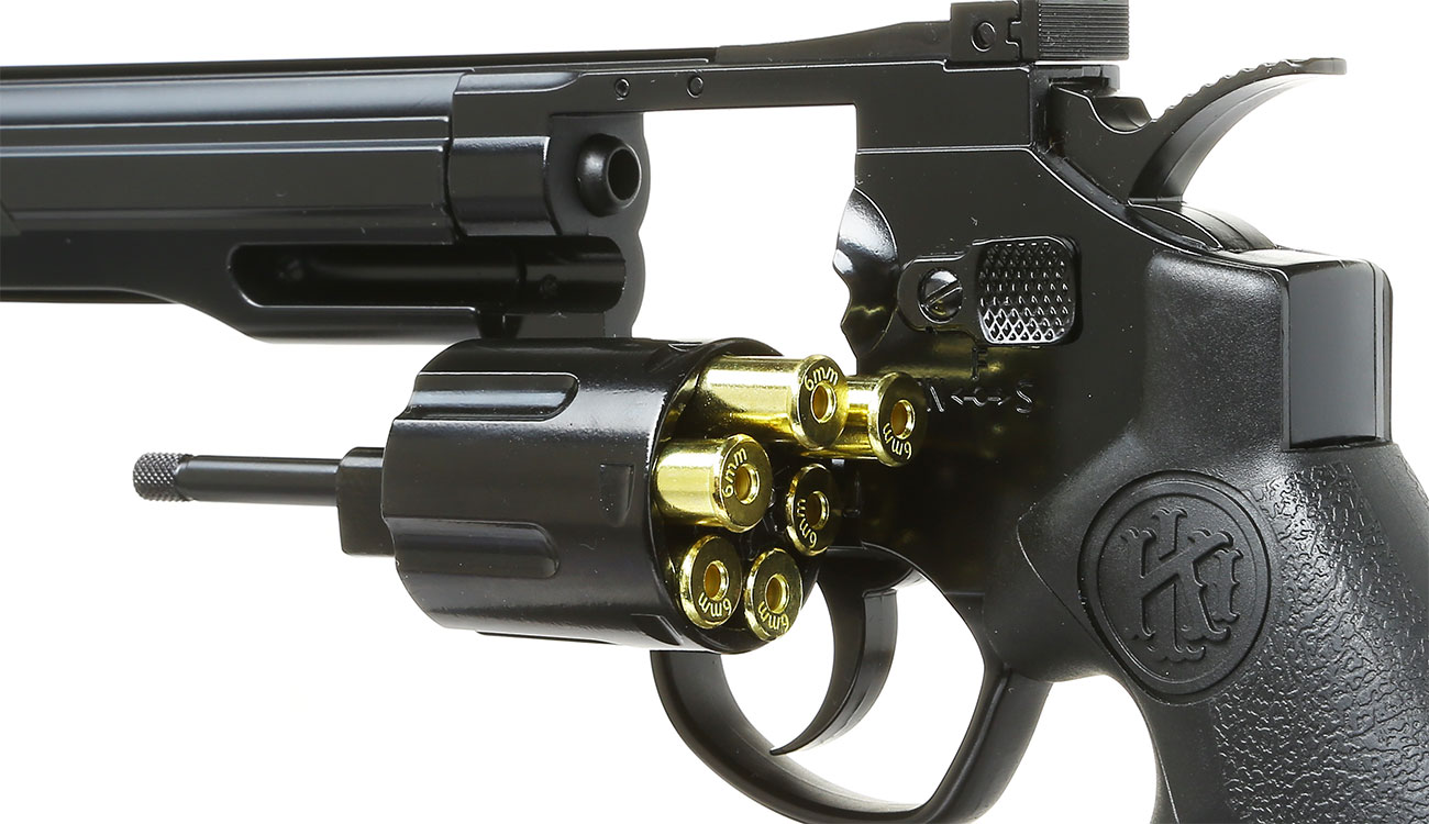 KLI Titan 6 Zoll Revolver Vollmetall CO2 6mm BB schwarz Bild 4