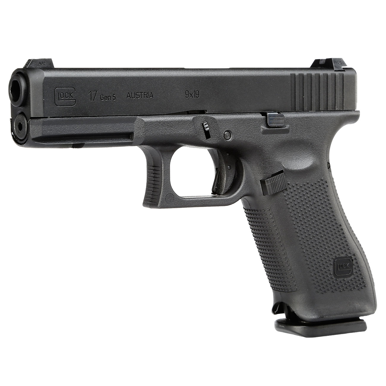 Glock 17 Gen. 5 Airsoft mit Metallschlitten GBB 6mm BB schwarz