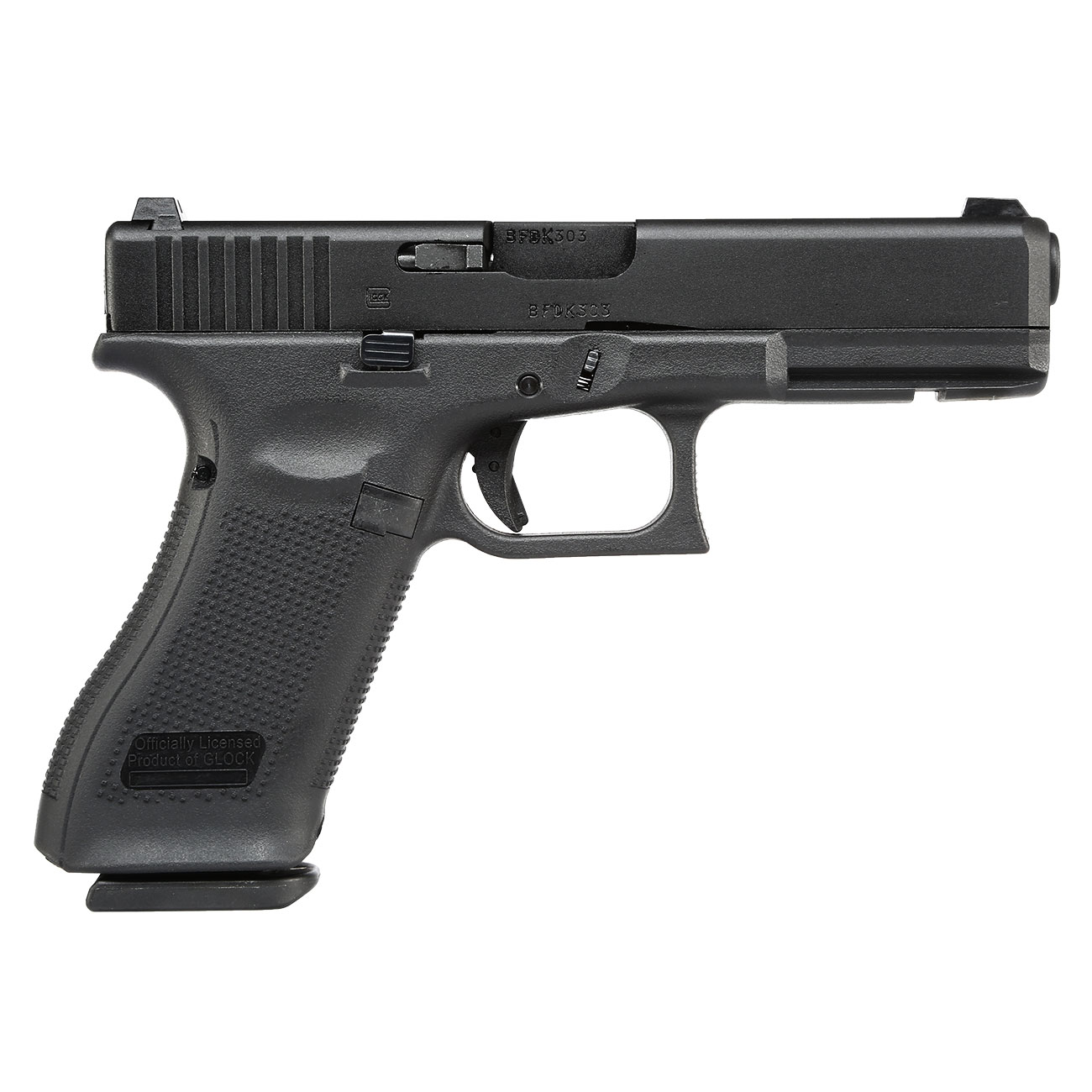 Glock 17 Gen. 5 Airsoft mit Metallschlitten GBB 6mm BB schwarz Bild 3
