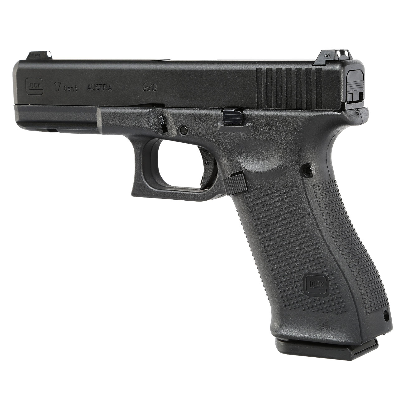 Glock 17 Gen. 5 Airsoft mit Metallschlitten GBB 6mm BB schwarz Bild 7