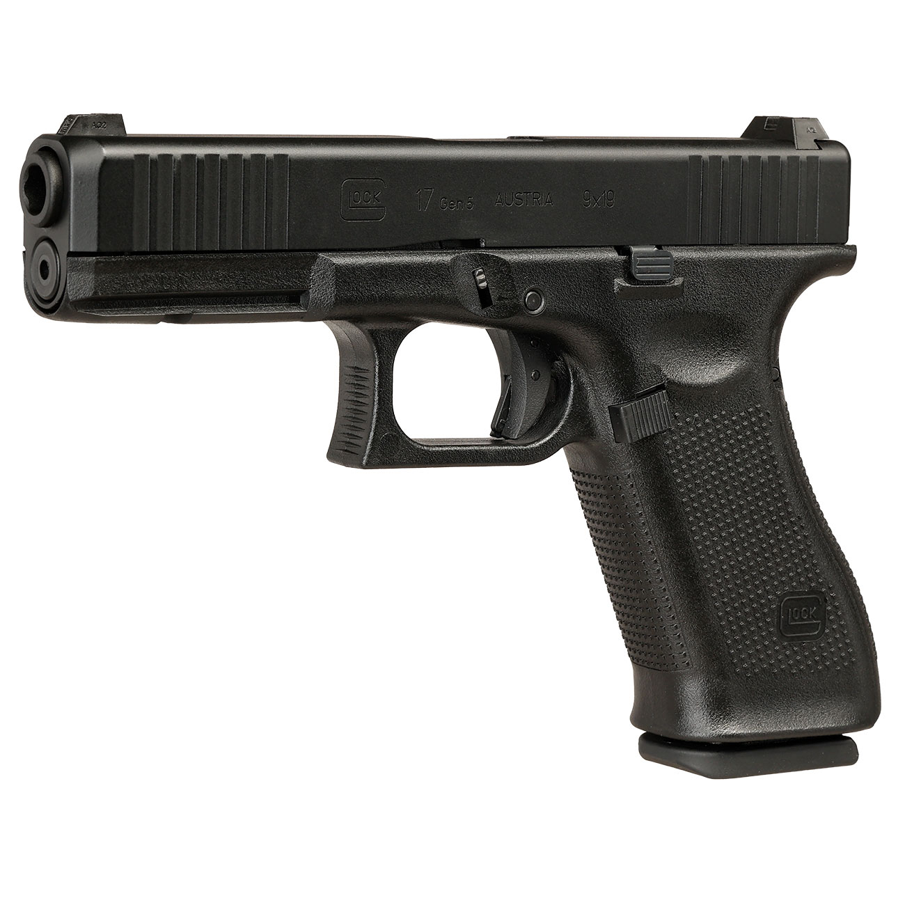 Glock 17 Gen. 5 Airsoft mit Metallschlitten GBB 6mm BB schwarz