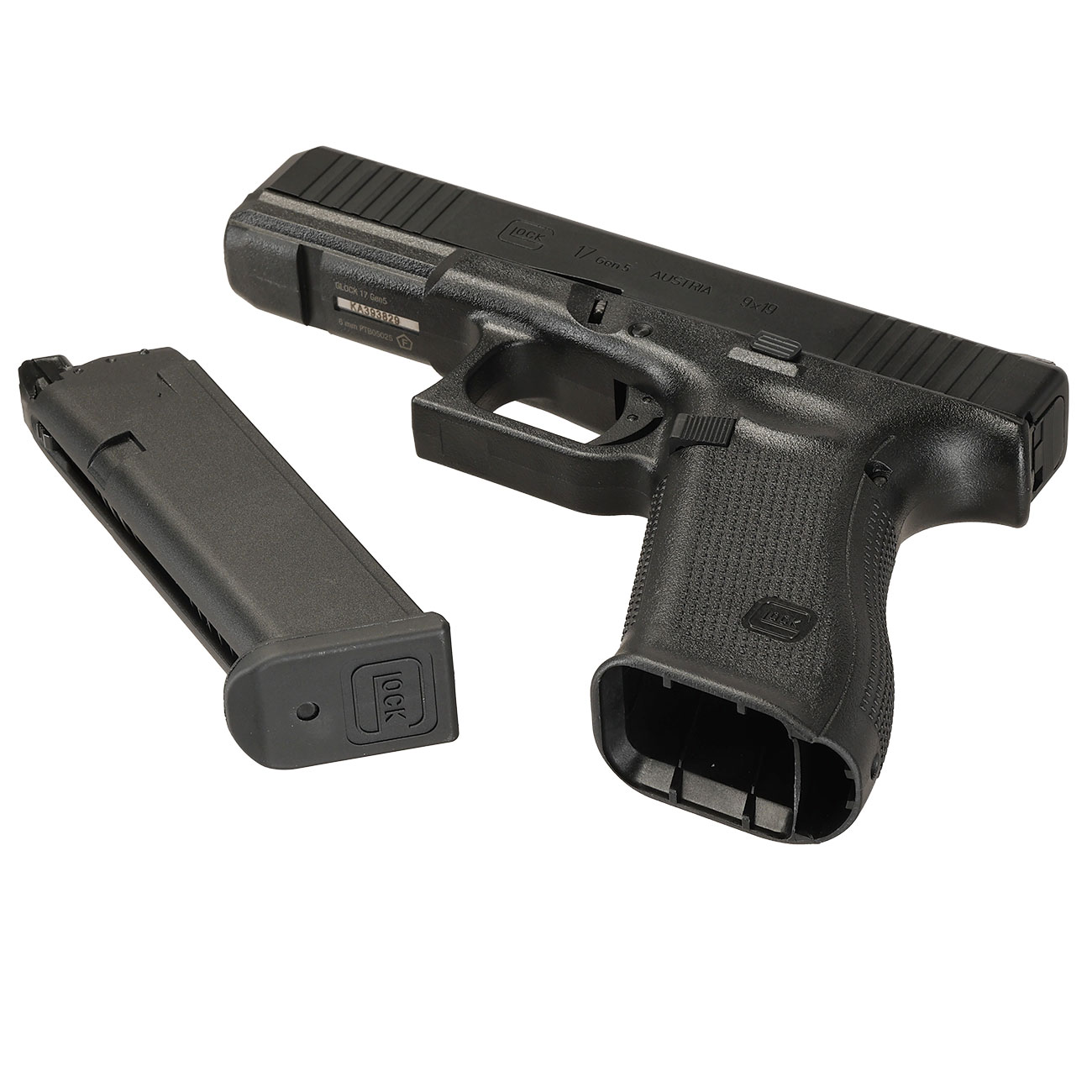 Glock 17 Gen. 5 Airsoft mit Metallschlitten GBB 6mm BB schwarz Bild 6