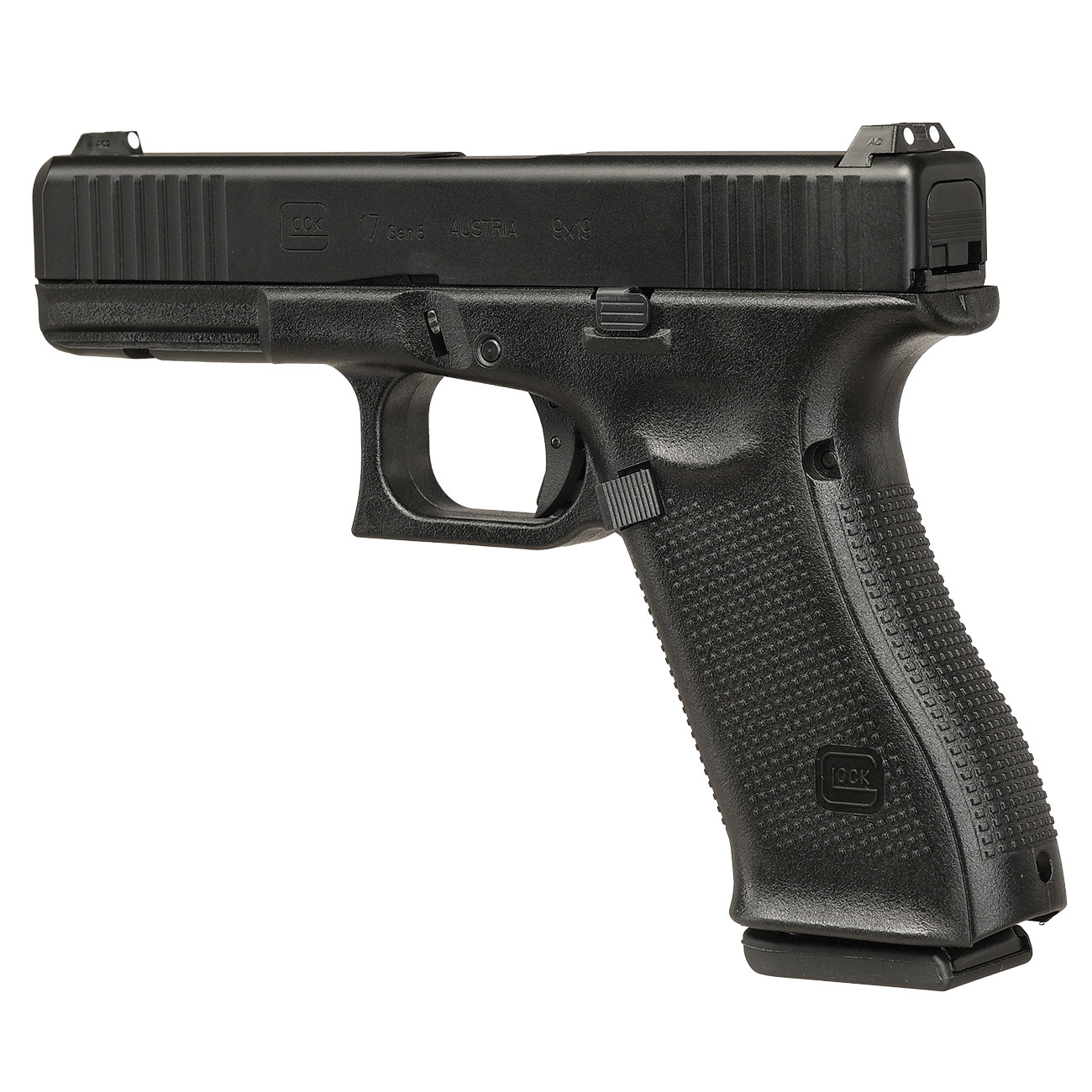 Glock 17 Gen. 5 Airsoft mit Metallschlitten GBB 6mm BB schwarz Bild 9
