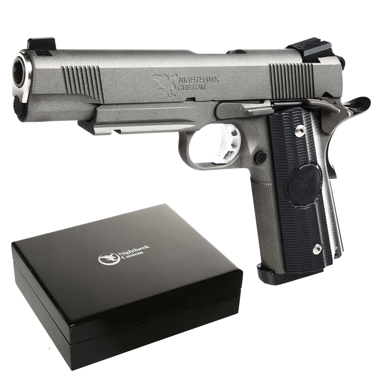Rwa Nighthawk Custom Grp Stahl Co2 Blowback 6mm Bb Cerakote Tungsten Grey Limited Edition Kotte Zeller
