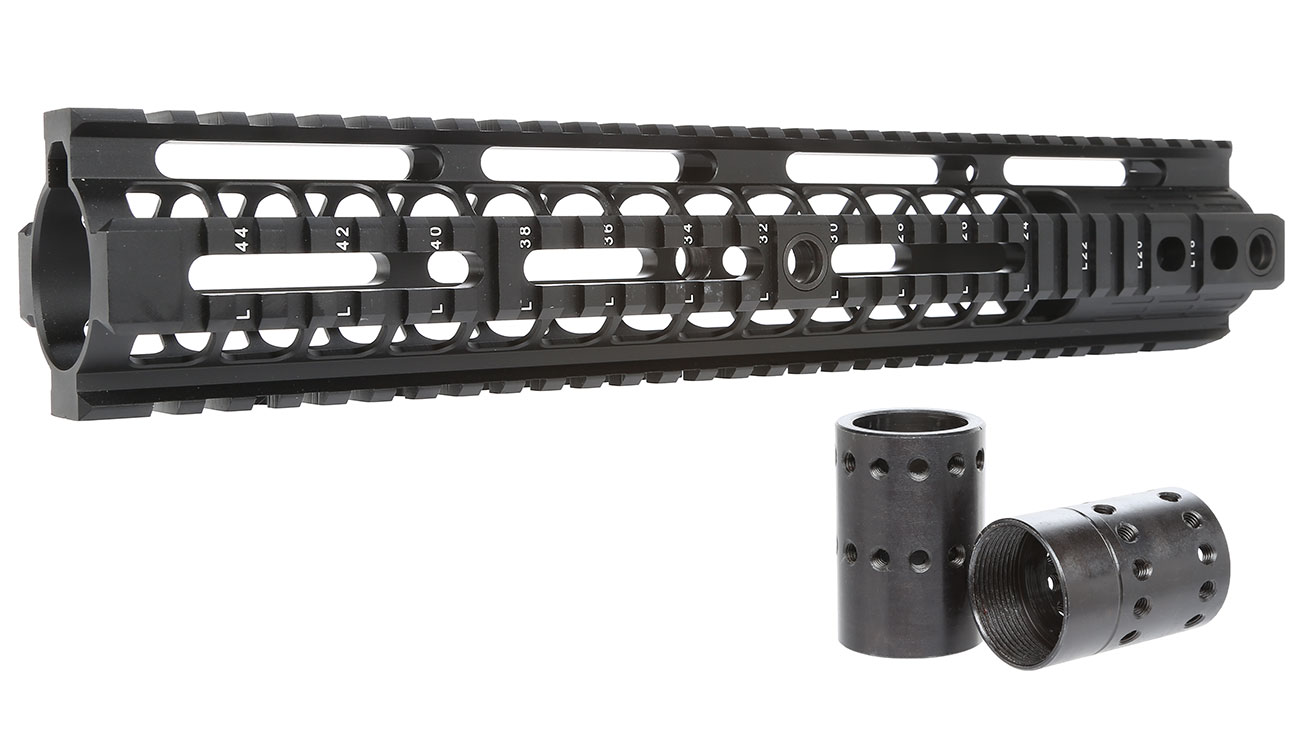 Nuprol BOCCA One M4 Aluminium RAS Rail Handguard 12.6 Zoll S-AEG / GBB schwarz
