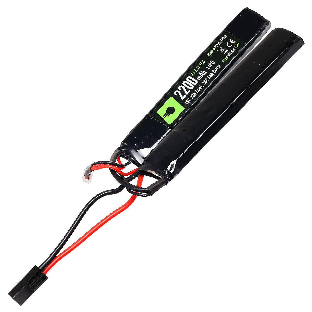 Nuprol Power Series LiPo Akku 7,4V 2200mAh 15C / 30C Nunchuck-Type m. Mini-Tam Anschluss