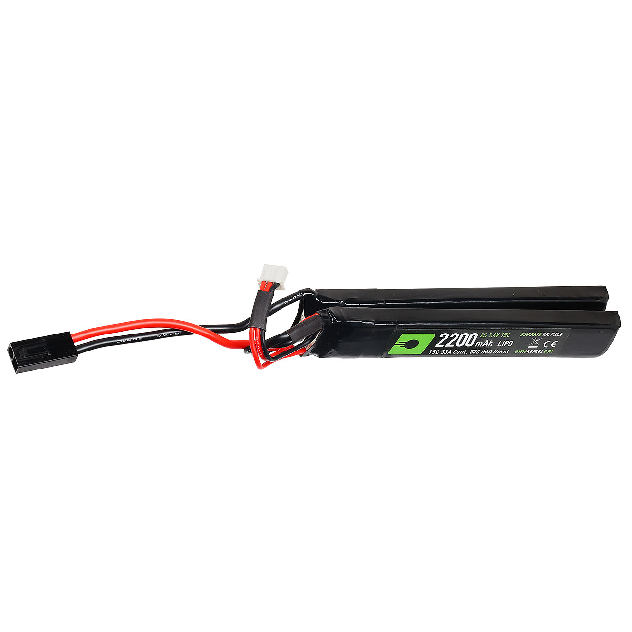 Nuprol Power Series LiPo Akku 7,4V 2200mAh 15C / 30C Nunchuck-Type m. Mini-Tam Anschluss Bild 1