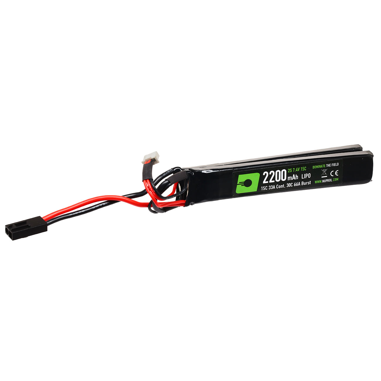 Nuprol Power Series LiPo Akku 7,4V 2200mAh 15C / 30C Nunchuck-Type m. Mini-Tam Anschluss Bild 2