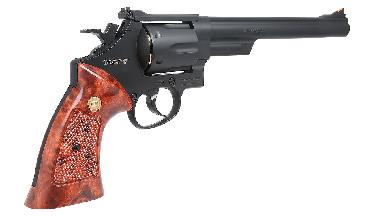 UHC M-29 8 Zoll Gas Revolver 6mm BB schwarz Bild 3
