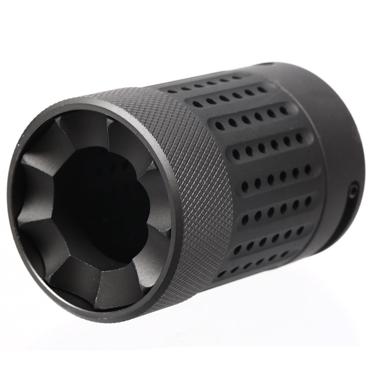 Ares Aluminium Type-D Blast Shield f. Ares Blast Shield Flash-Hider Serie schwarz