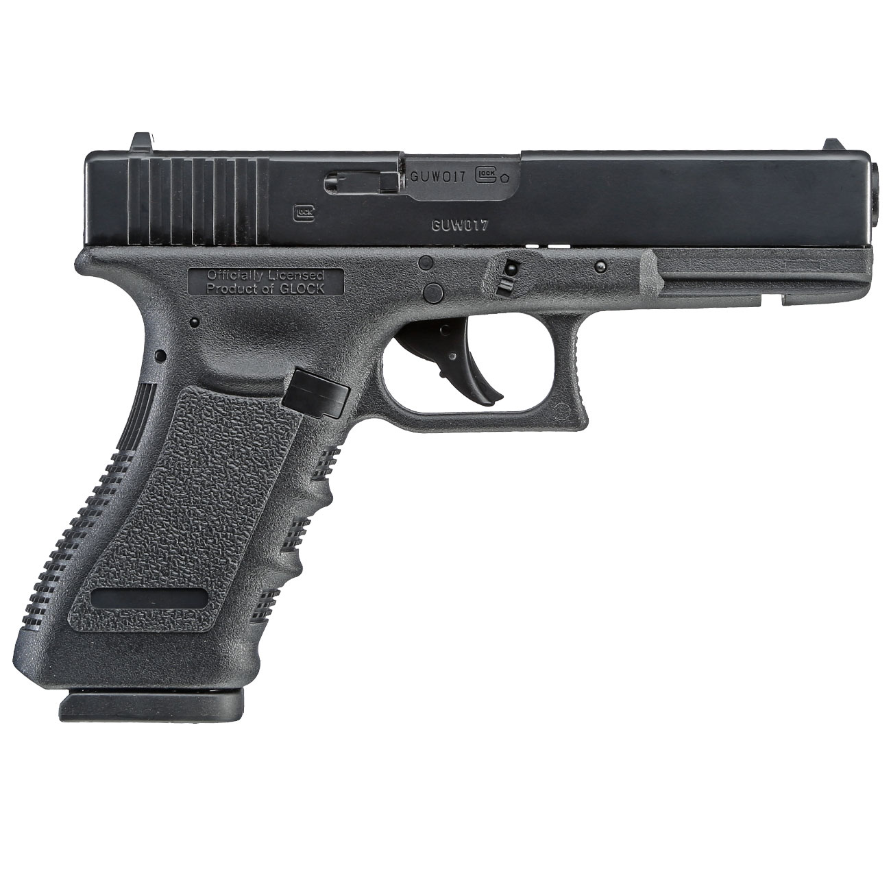 Glock 17 Gen. 3 mit Metallschlitten CO2 BlowBack 6mm BB schwarz Bild 1