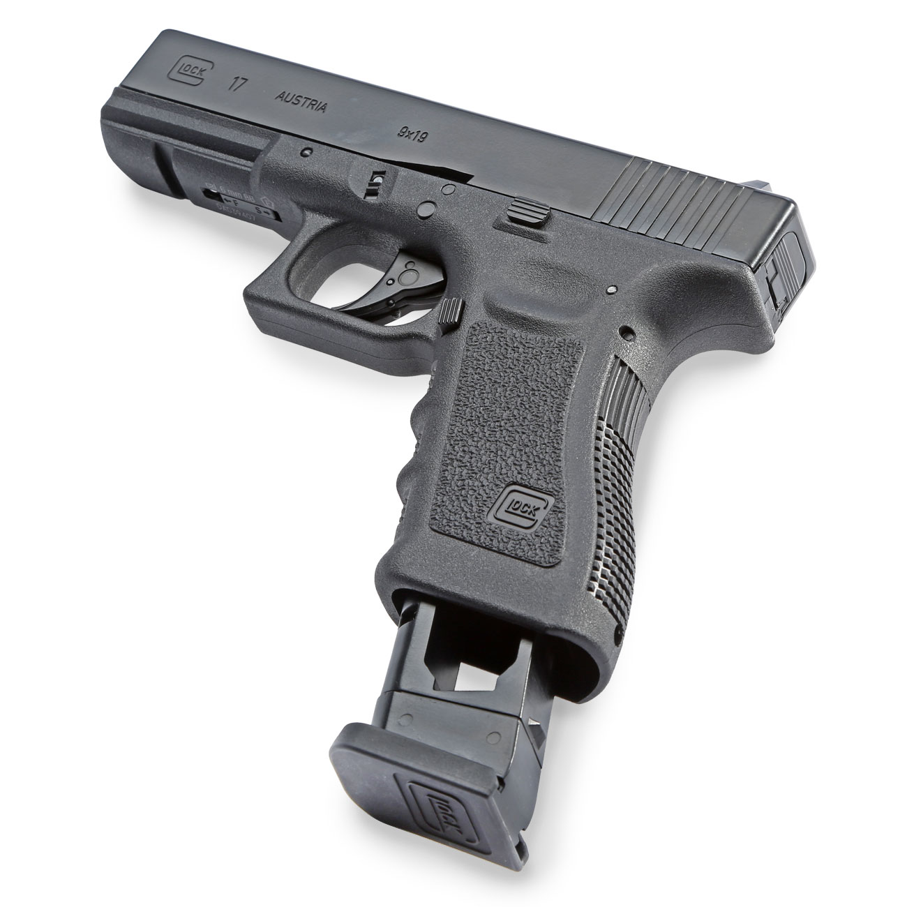 Glock 17 Gen. 3 Airsoft mit Metallschlitten CO2 BlowBack 6mm BB schwarz Bild 5