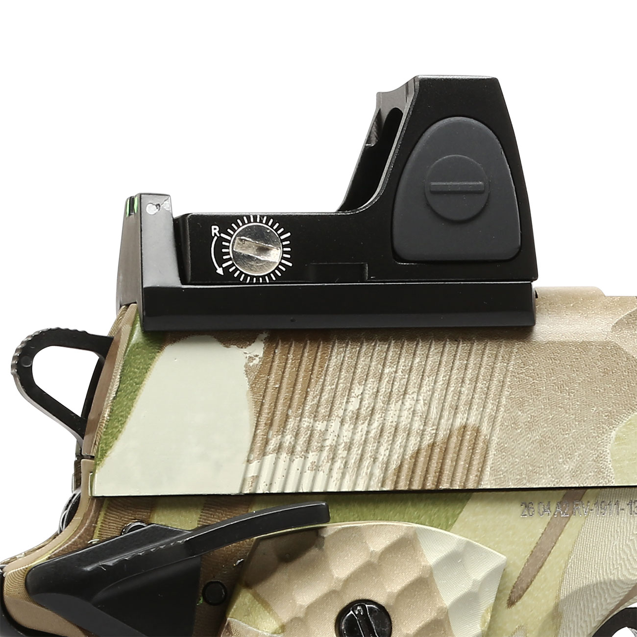 Nuprol Raven M1911 MEU mit HD5141 LPZ Vollmetall GBB 6mm BB MC-Camo Bild 1