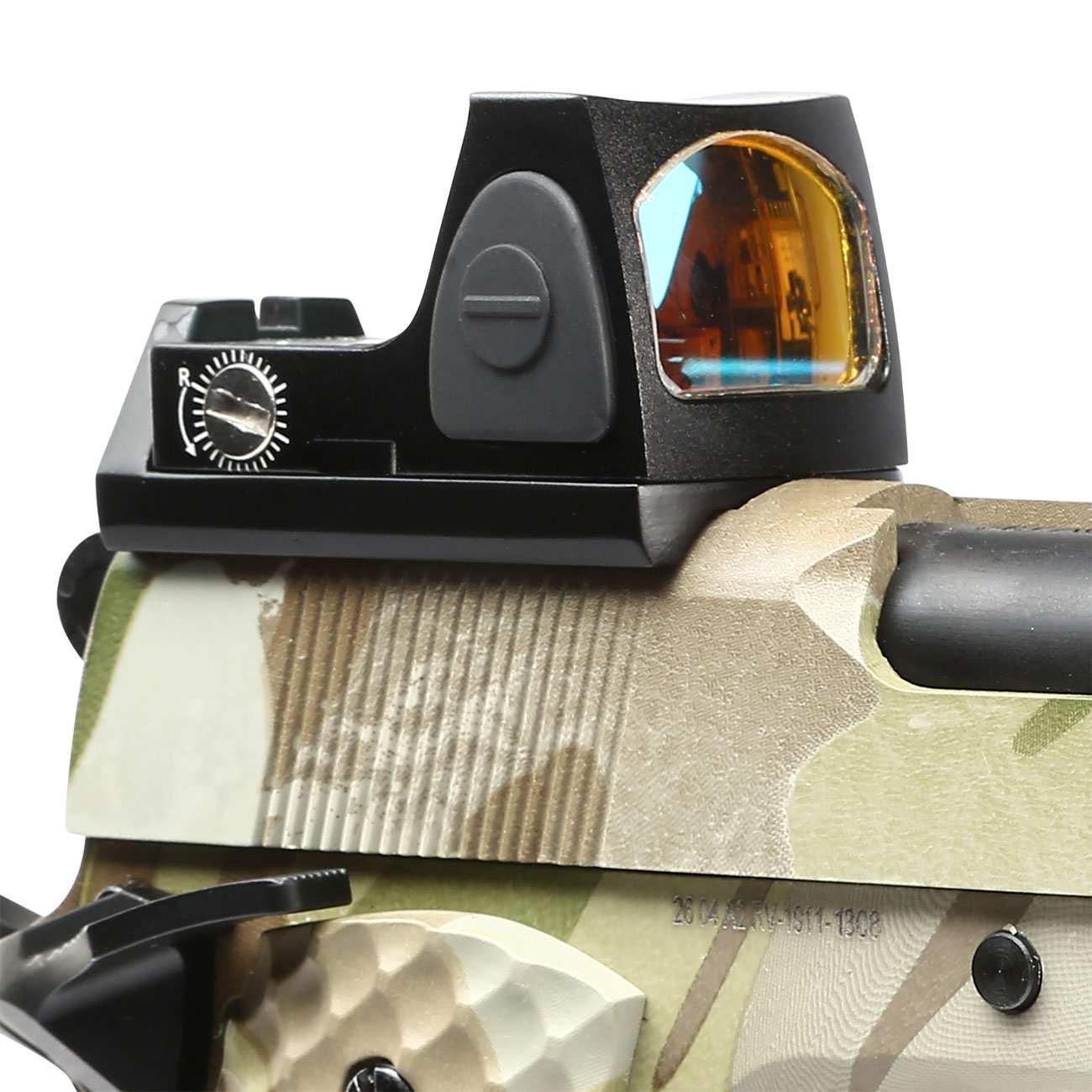 Nuprol Raven M1911 MEU mit HD5141 LPZ Vollmetall GBB 6mm BB MC-Camo Bild 1