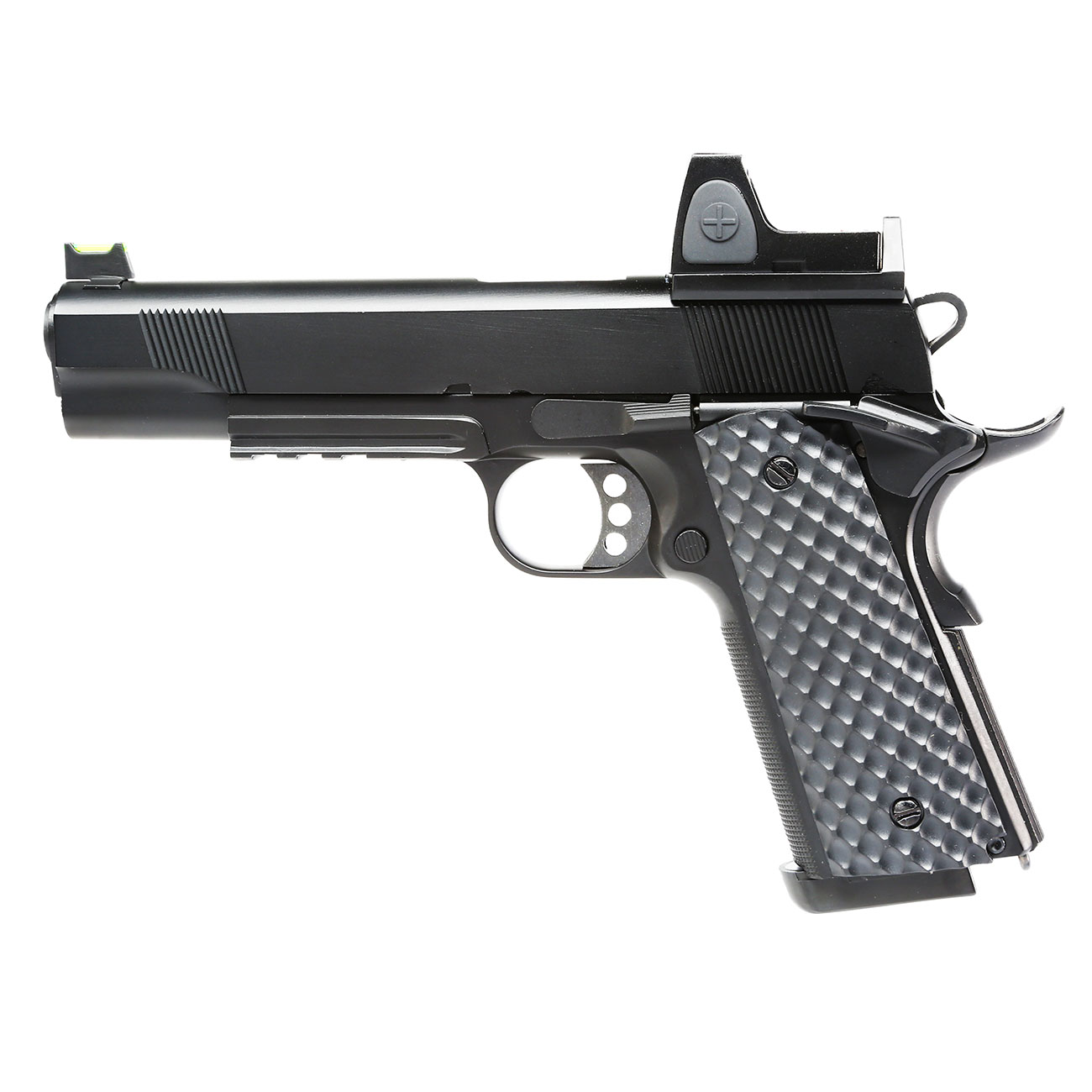 Nuprol Raven M1911 MEU mit HD5141 LPZ Vollmetall GBB 6mm BB schwarz Bild 1