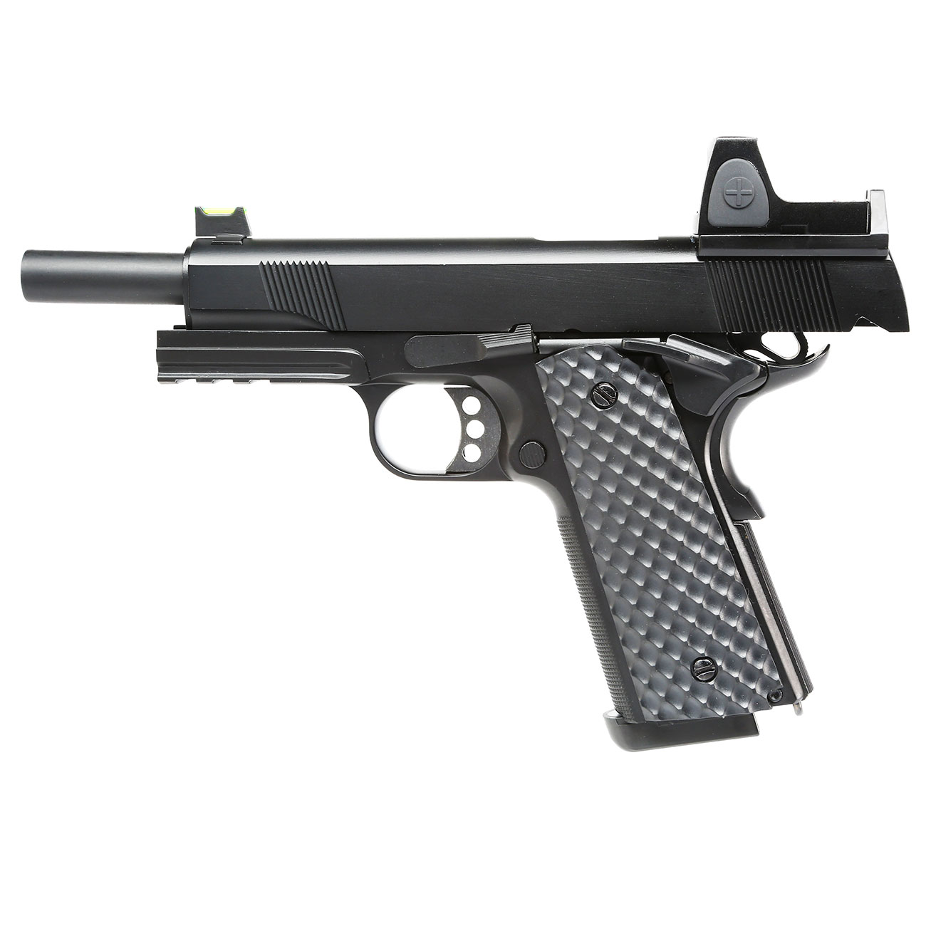 Nuprol Raven M1911 MEU mit HD5141 LPZ Vollmetall GBB 6mm BB schwarz Bild 2