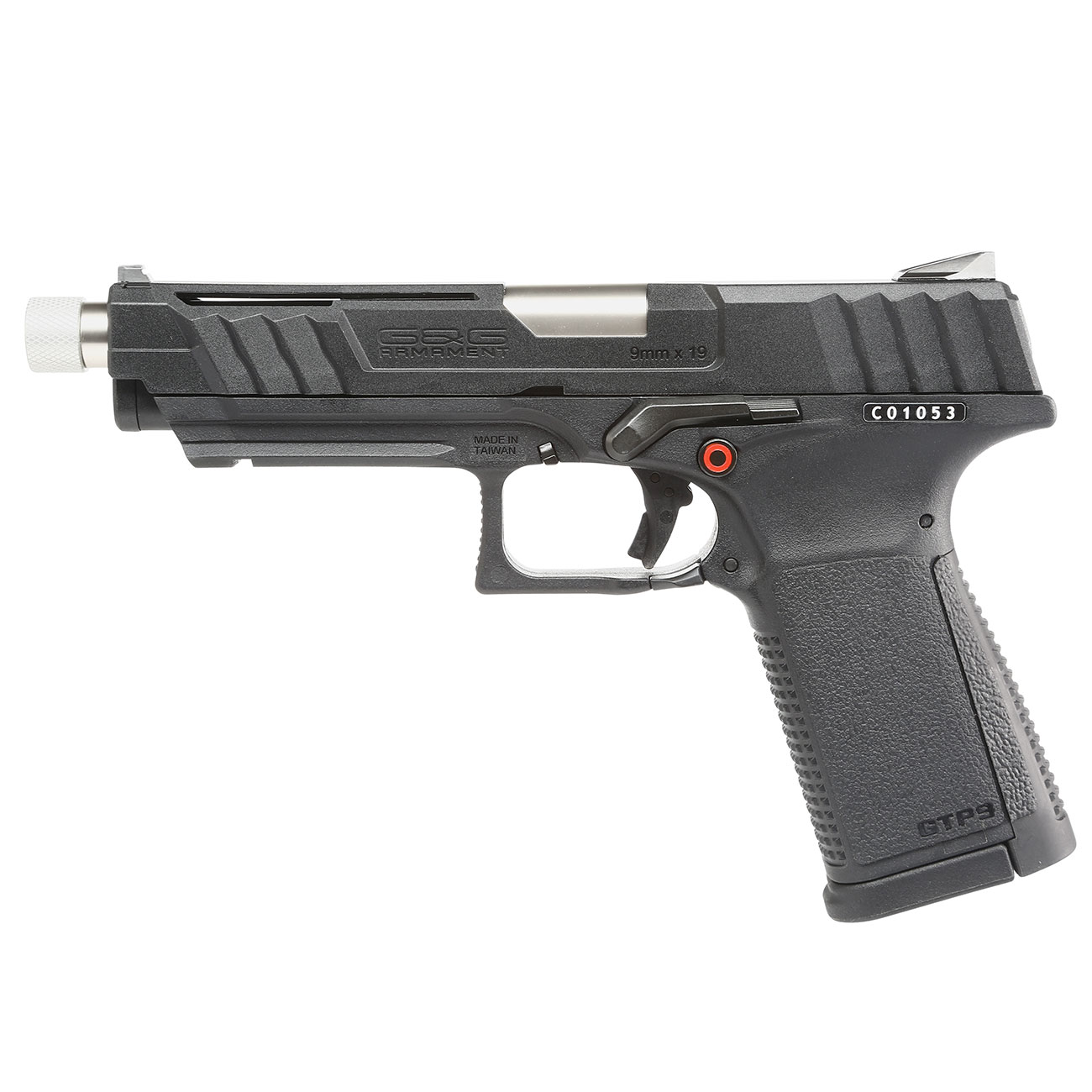 G&G GTP9 Polymer GBB 6mm BB schwarz inkl. Pistolenkoffer Bild 1