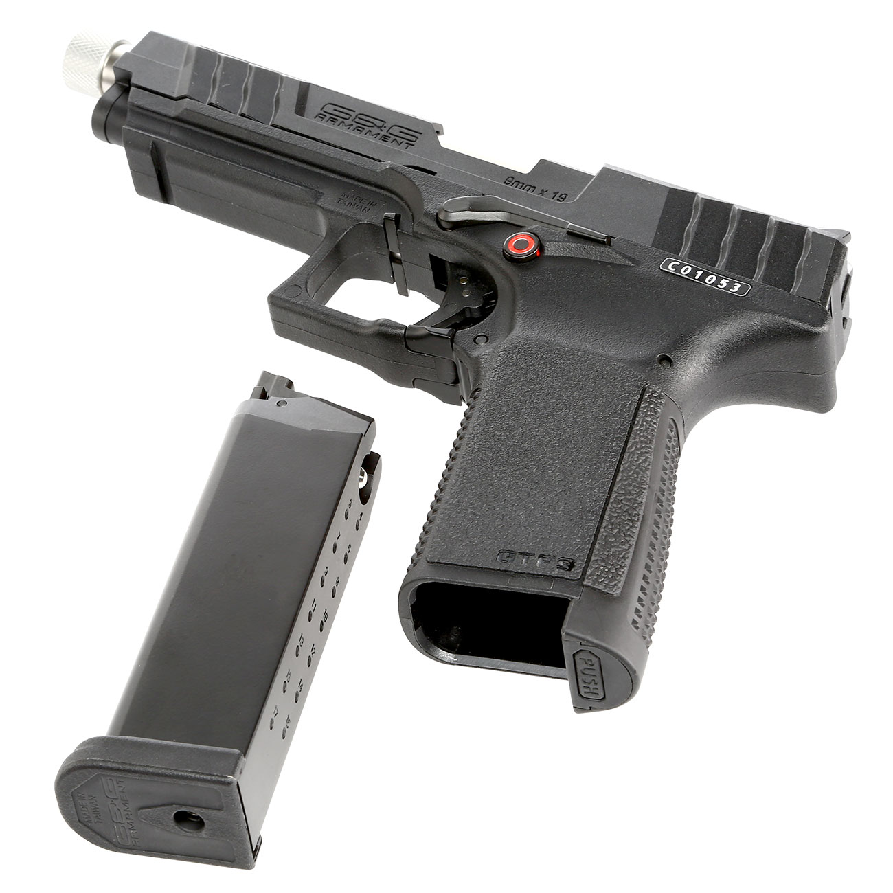 G&G GTP9 Polymer GBB 6mm BB schwarz inkl. Pistolenkoffer Bild 5