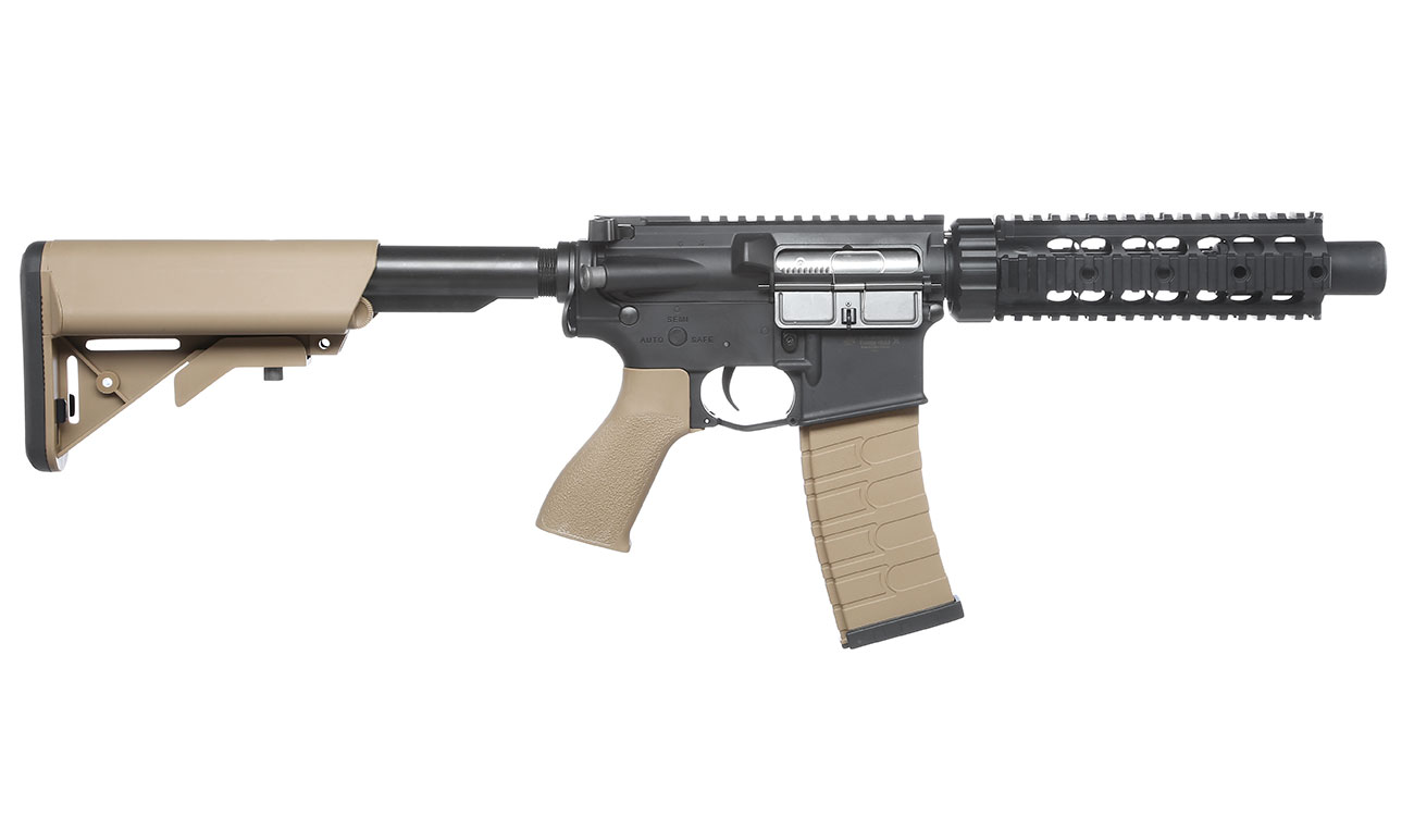 G&G GR4 CQB-S Mini BlowBack AEG 6mm BB schwarz / Desert Tan Bild 2