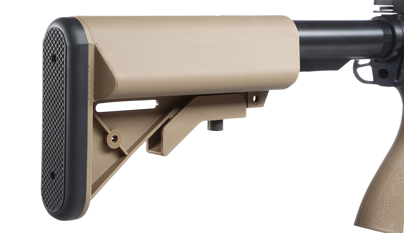 G&G GR4 CQB-S Mini BlowBack AEG 6mm BB schwarz / Desert Tan Bild 9