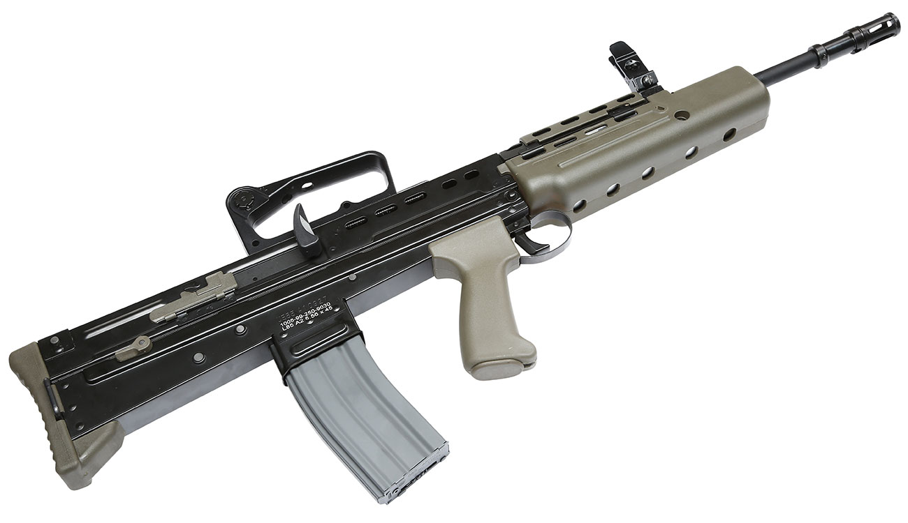 G&G L85 A2 ETU-Mosfet BlowBack Vollmetall S-AEG 6mm BB oliv / schwarz Bild 4