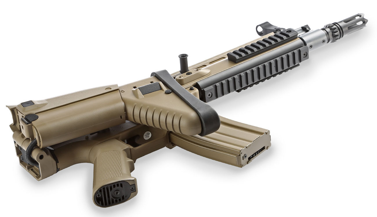 Cybergun FN Herstal SCAR-L Sportline ABS-Version Komplettset S-AEG 6mm BB tan Bild 5