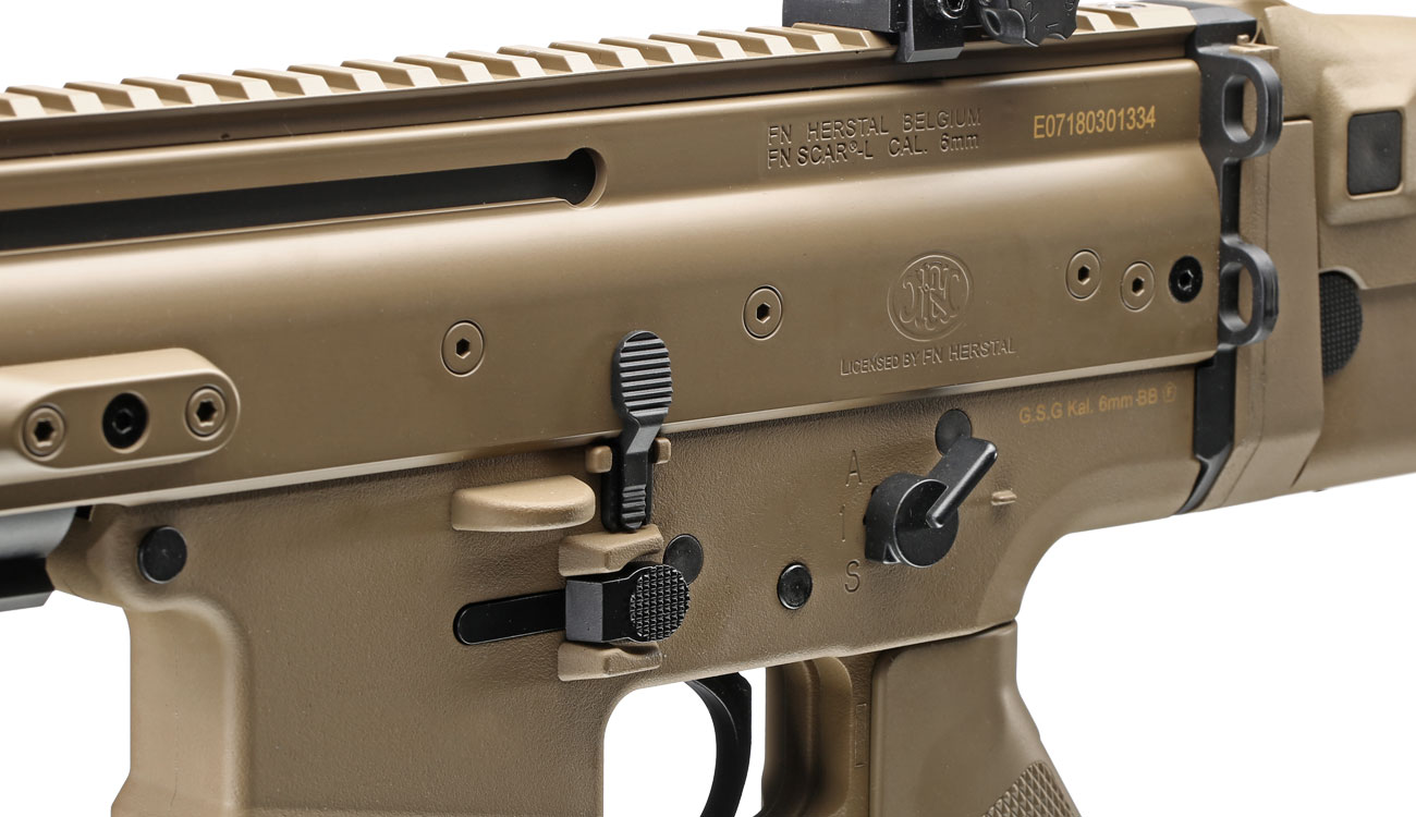 Cybergun FN Herstal SCAR-L Sportline ABS-Version Komplettset S-AEG 6mm BB tan Bild 7