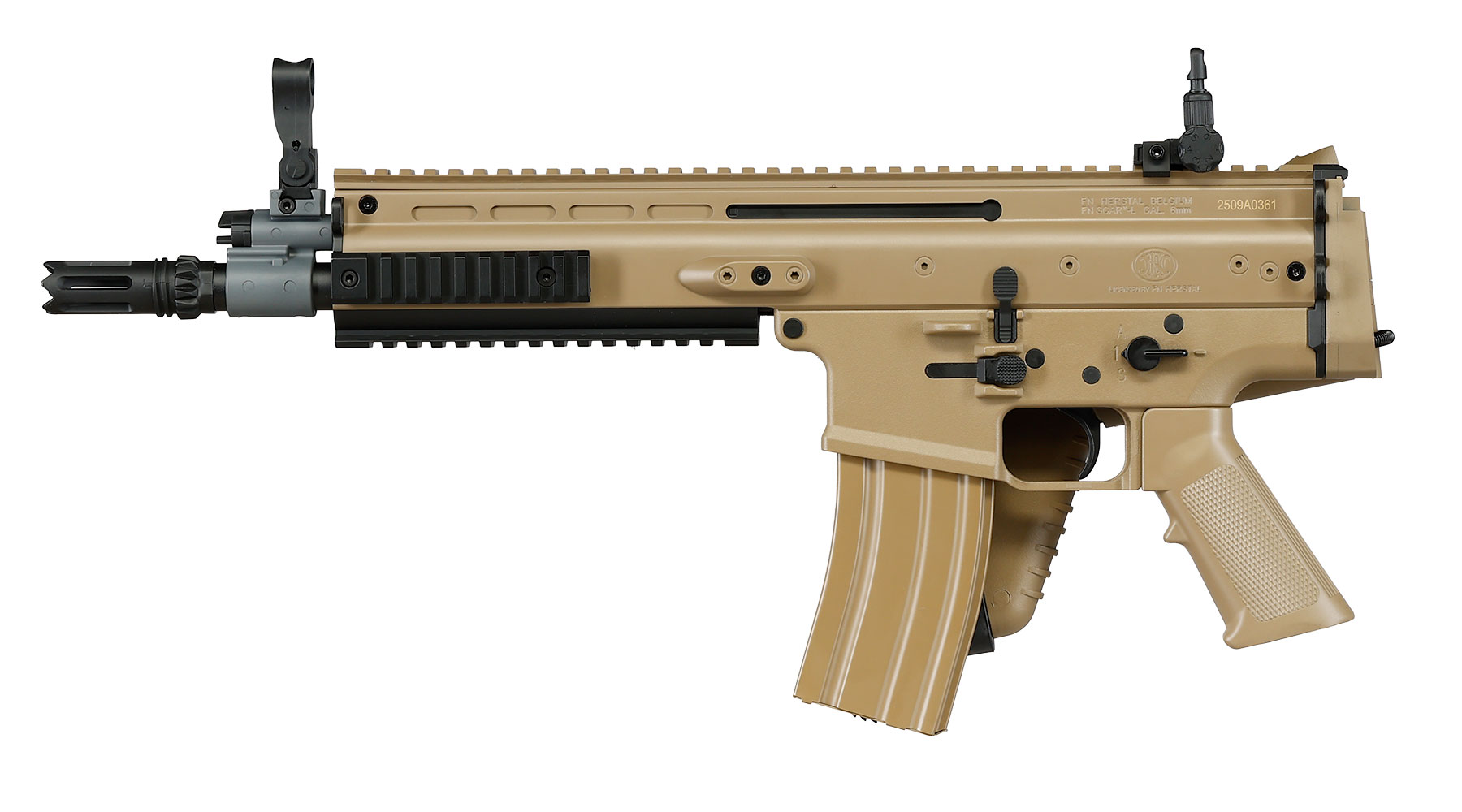 Cybergun FN Herstal SCAR-L Sportline ABS-Version S-AEG 6mm BB tan Bild 2